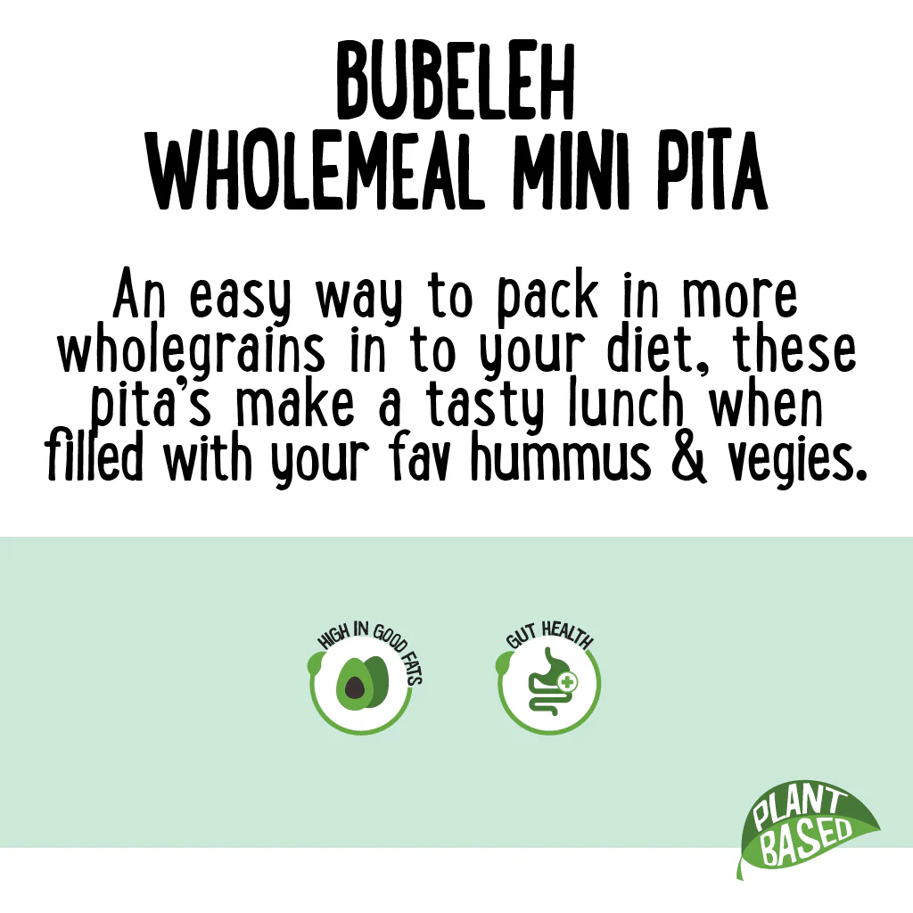 Bubeleh Bakery Wholemeal Mini Pita x5 300g - Image 4