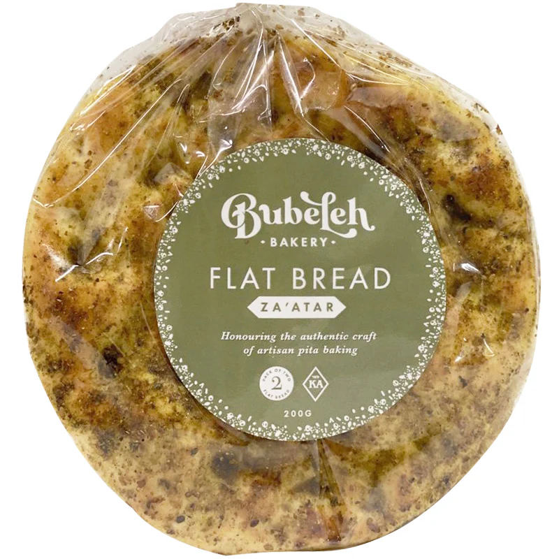 Bubeleh Bakery Za'atar Flat Bread x2 200g - Image 2