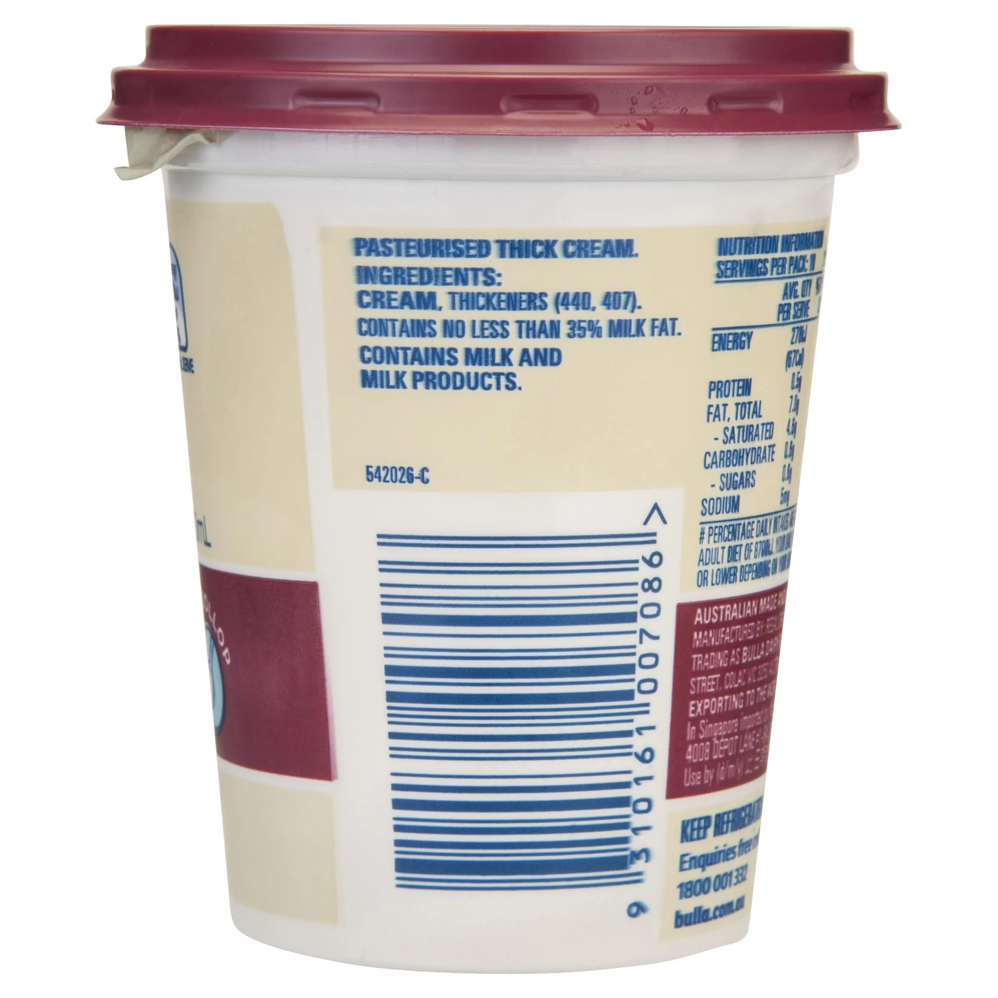 Bulla Dollop Thick Cream 200ml - Image 3