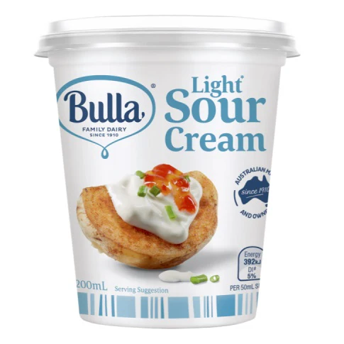 Bulla Light Sour Cream 200ml