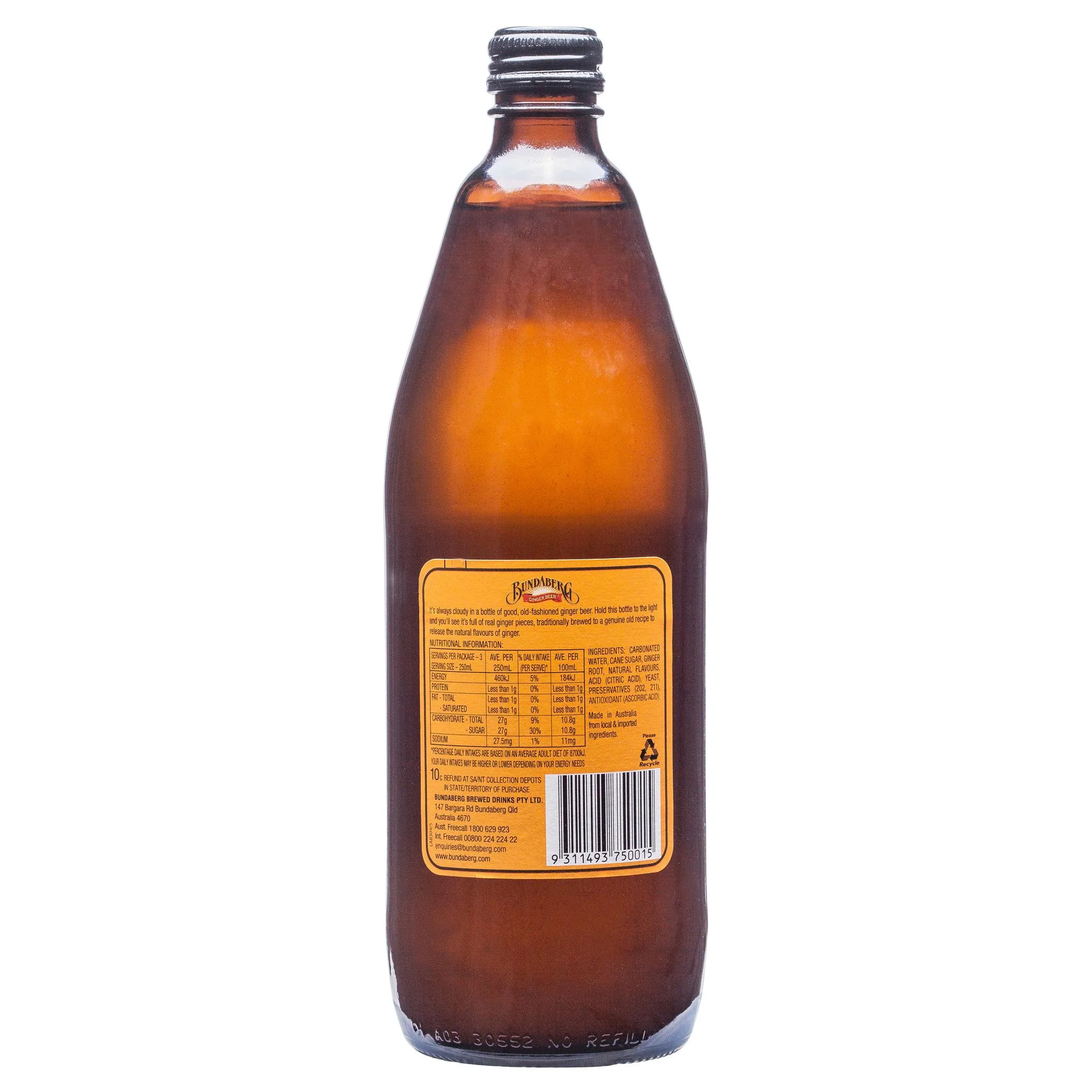 Bundaberg Ginger Beer 750ml - Image 2