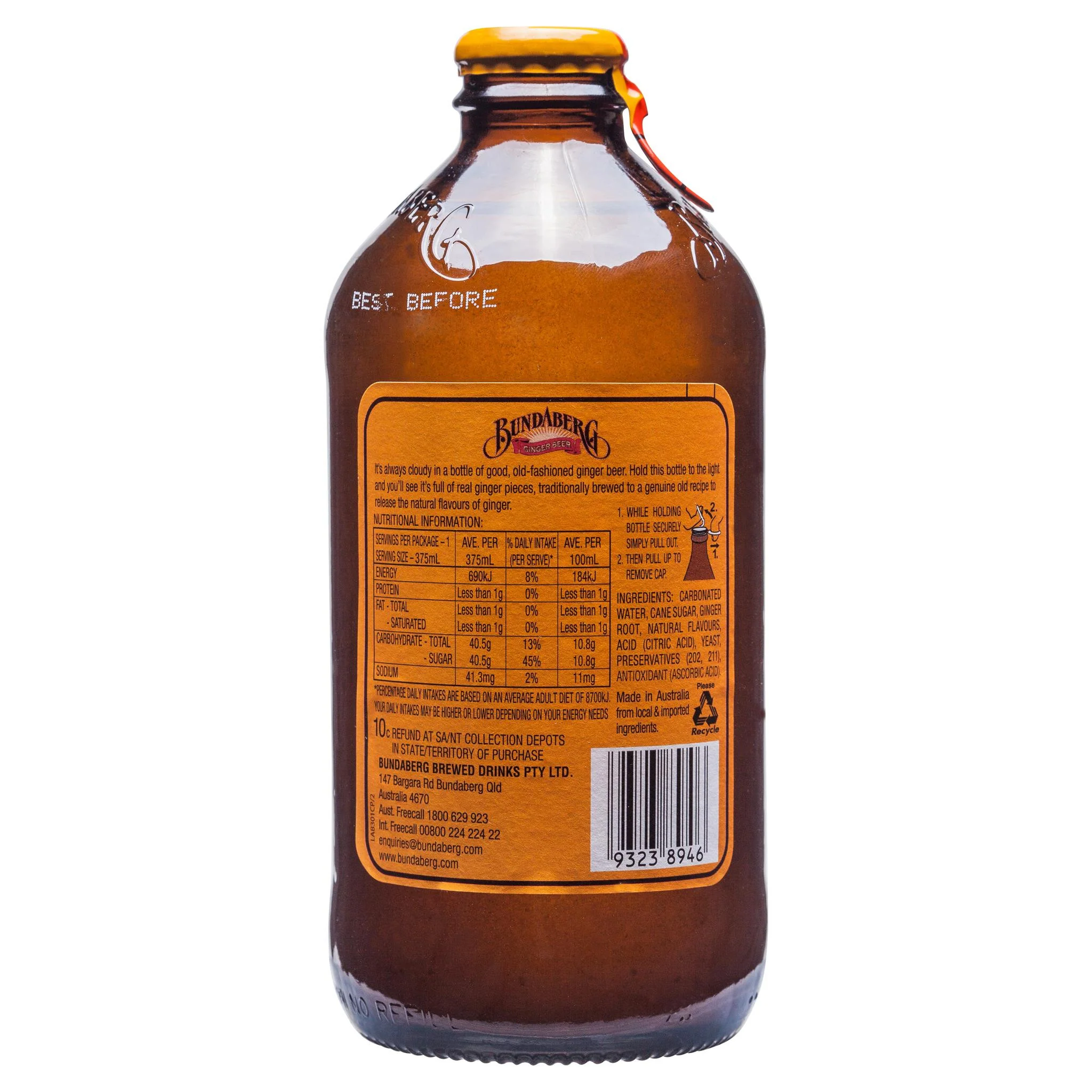 Bundaberg Ginger Beer 375ml - Image 2