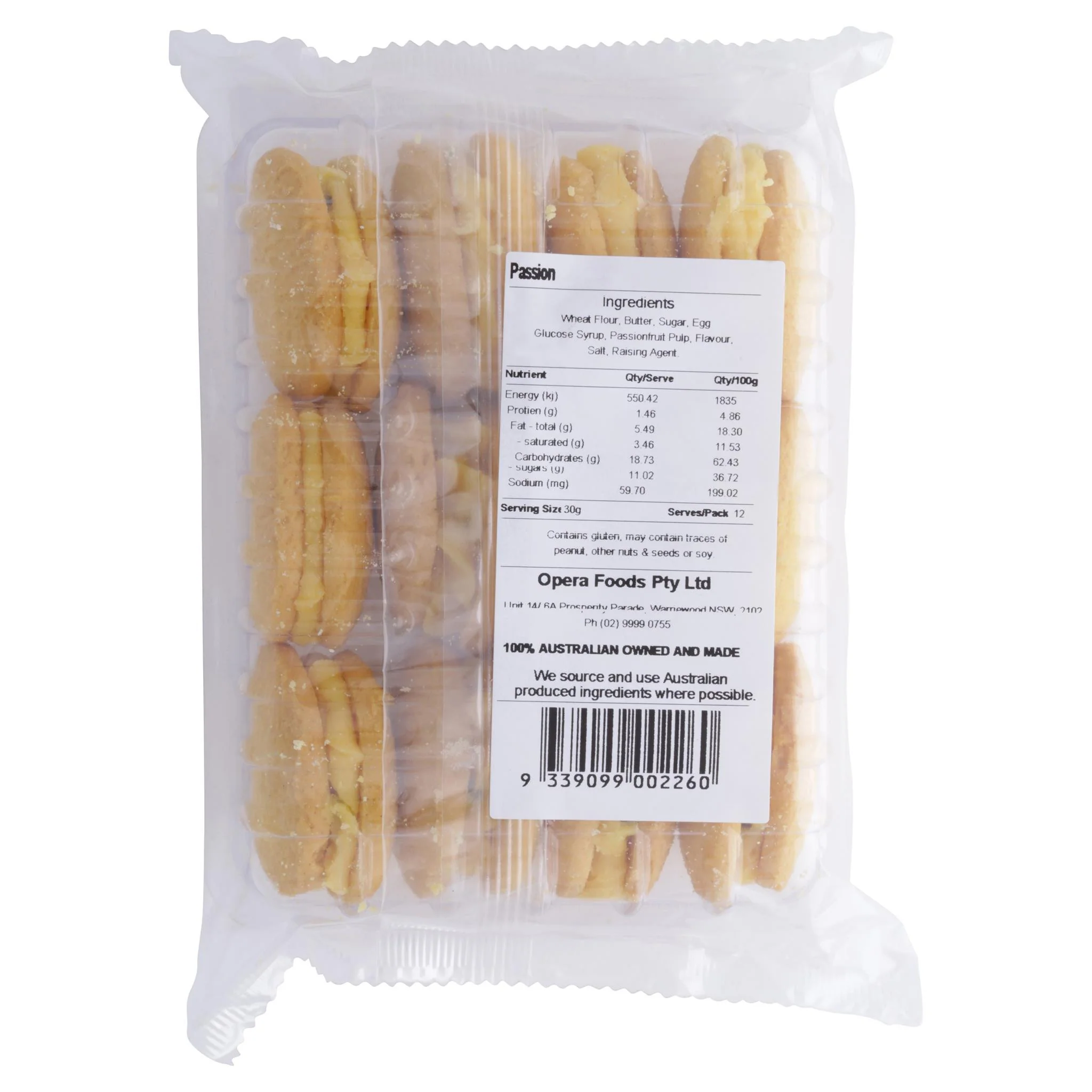 Bush Cookies Passionfruit Creams 350g - Image 2