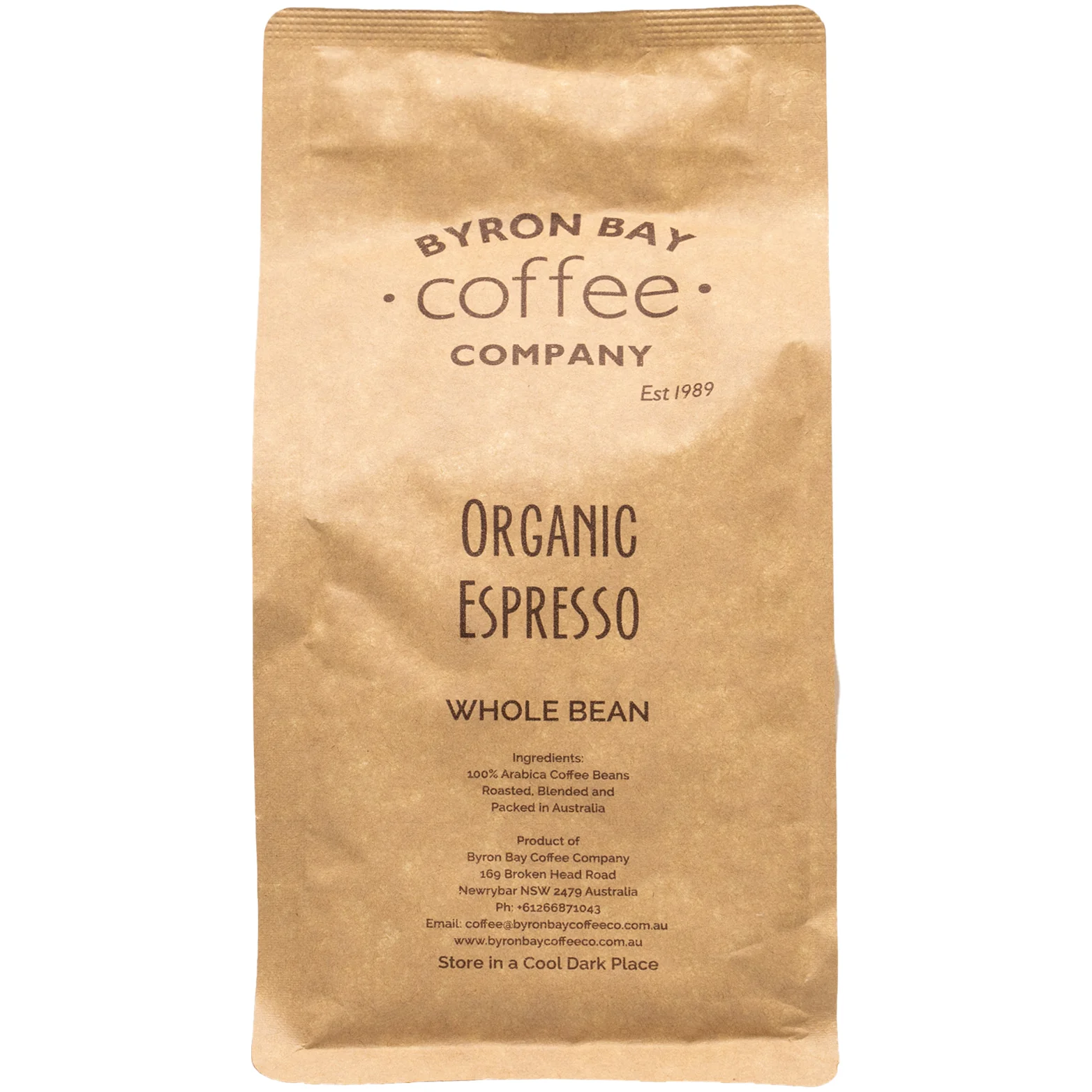 Byron Bay Coffee Co. Organic Espresso Whole Bean Coffee 500g - Image 2