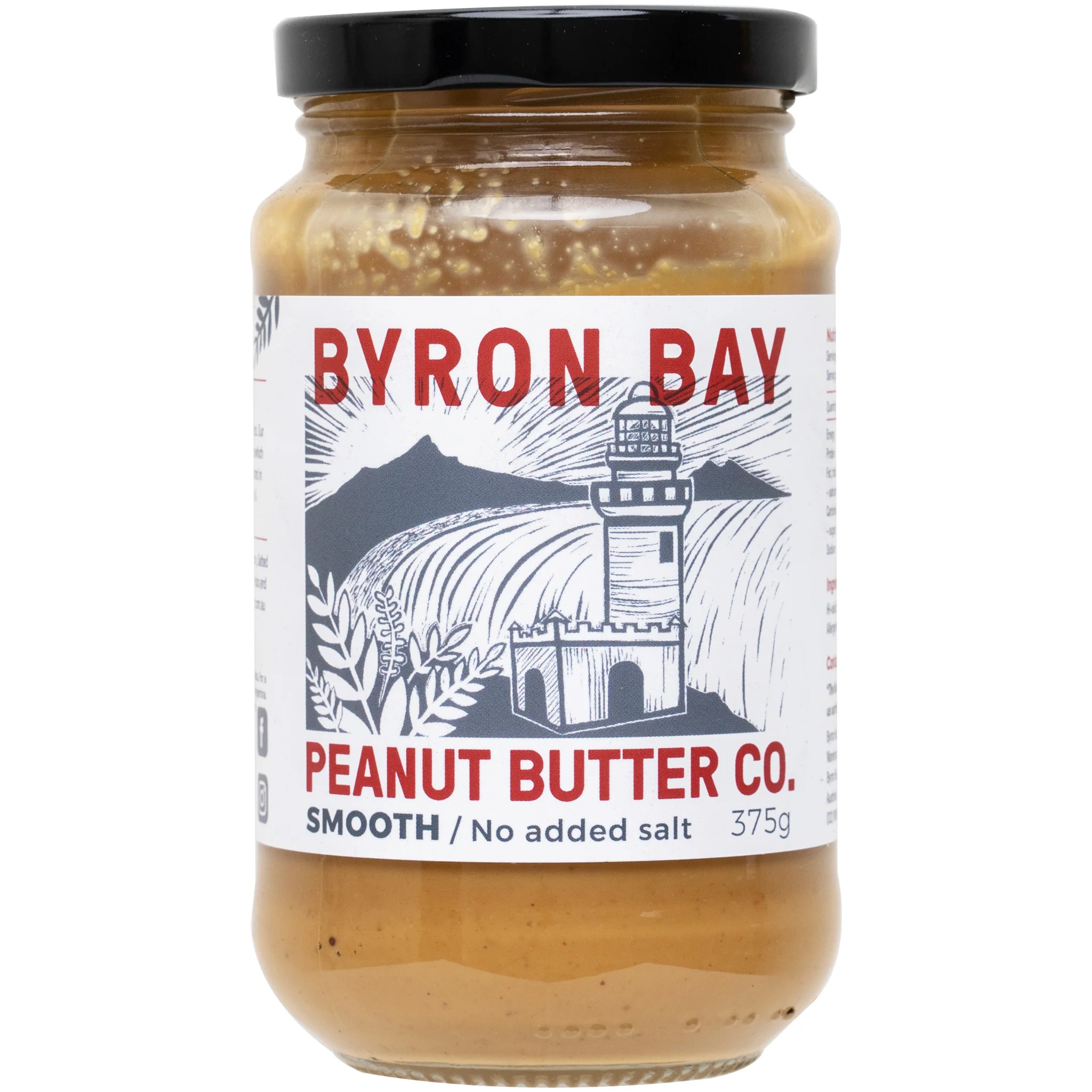 Byron Bay Smooth Peanut Butter 375g