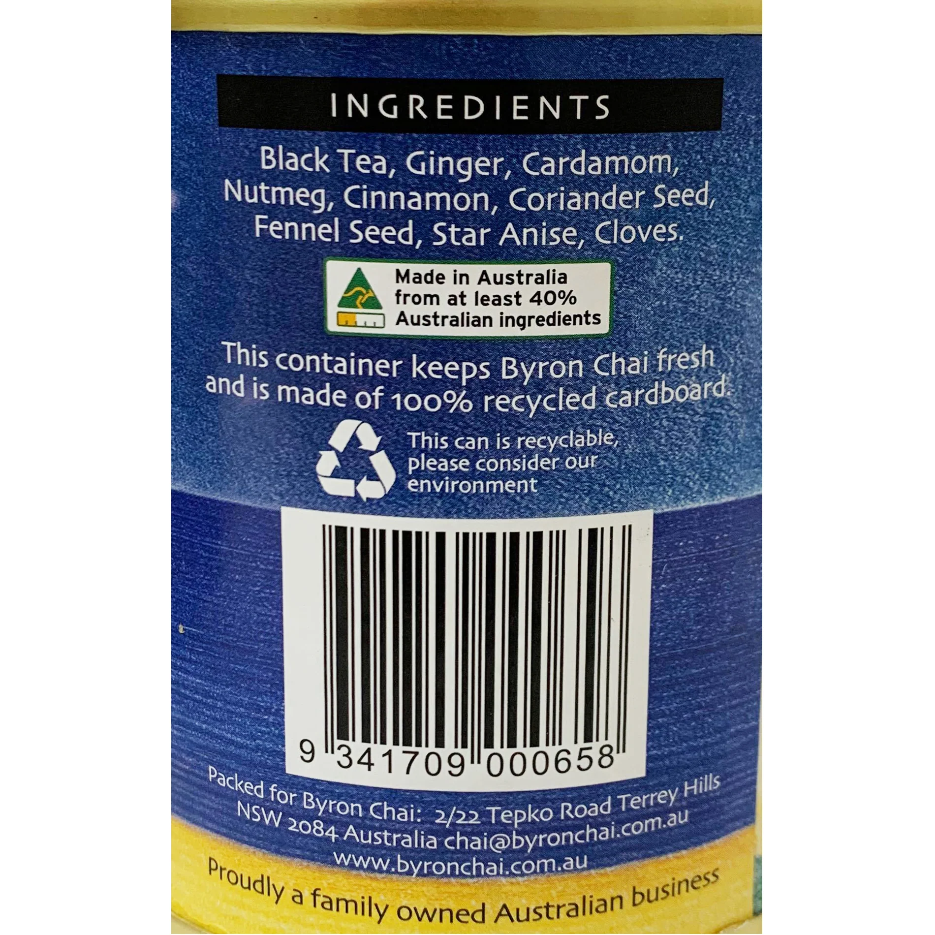 Byron Chai Indian Spiced Tea 100g - Image 2