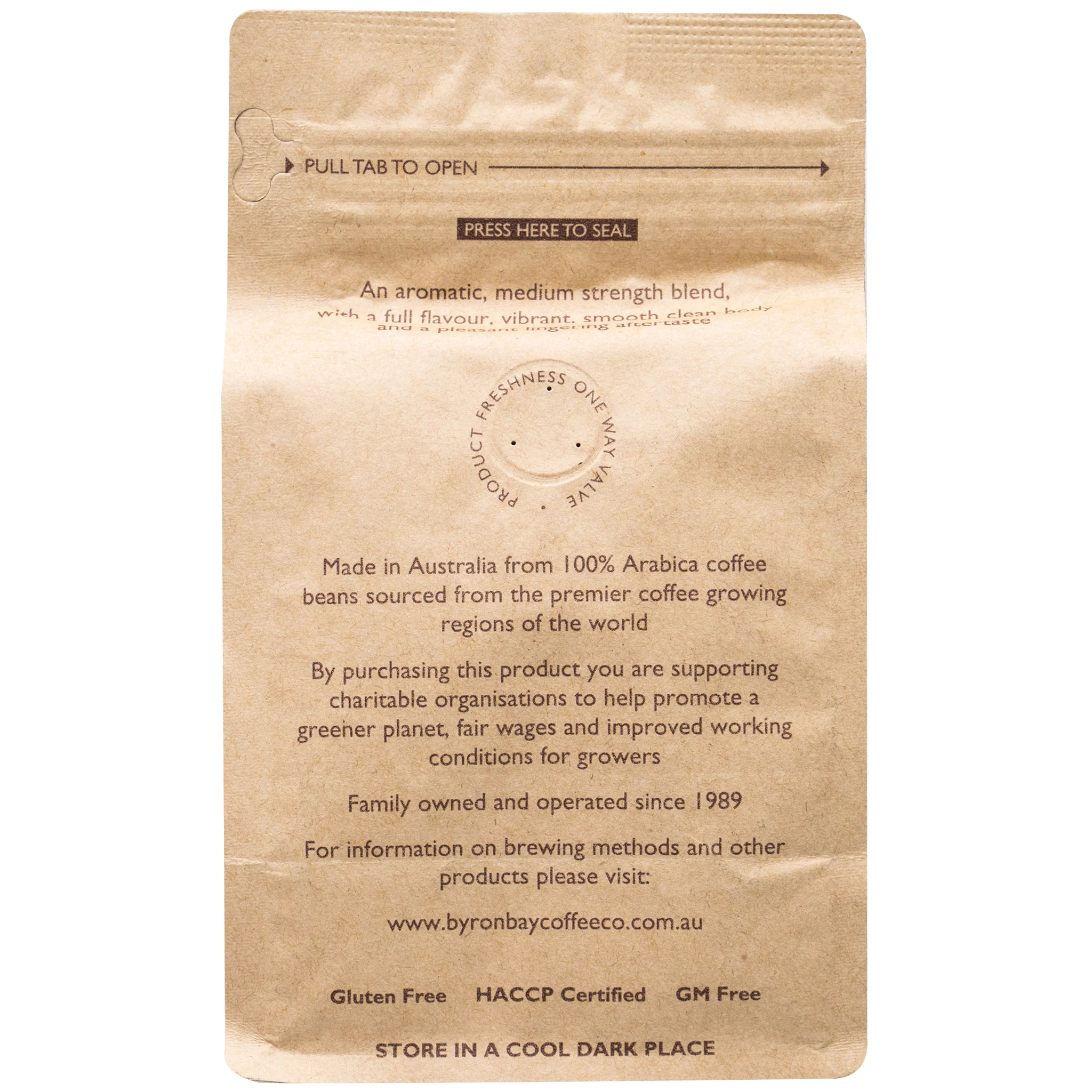 Byron Bay Coffee Co. Classic Plunger Ground Coffee 250g - Image 2