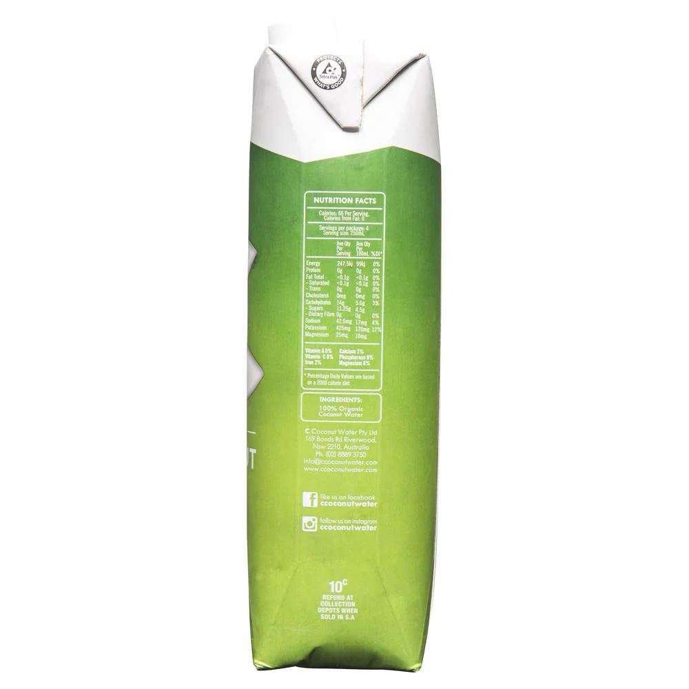 C Organic Coconut Water 1L - Image 2