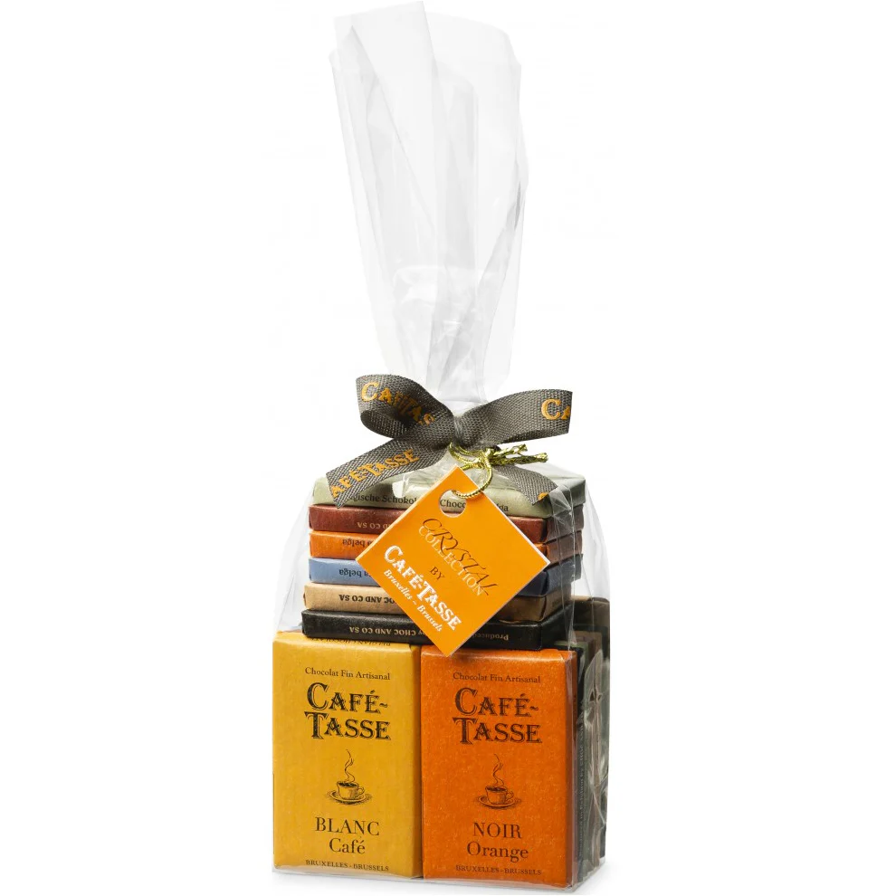 Cafe Tasse Crystal Collection Assorted Chocolate Mini Bars x20 180g