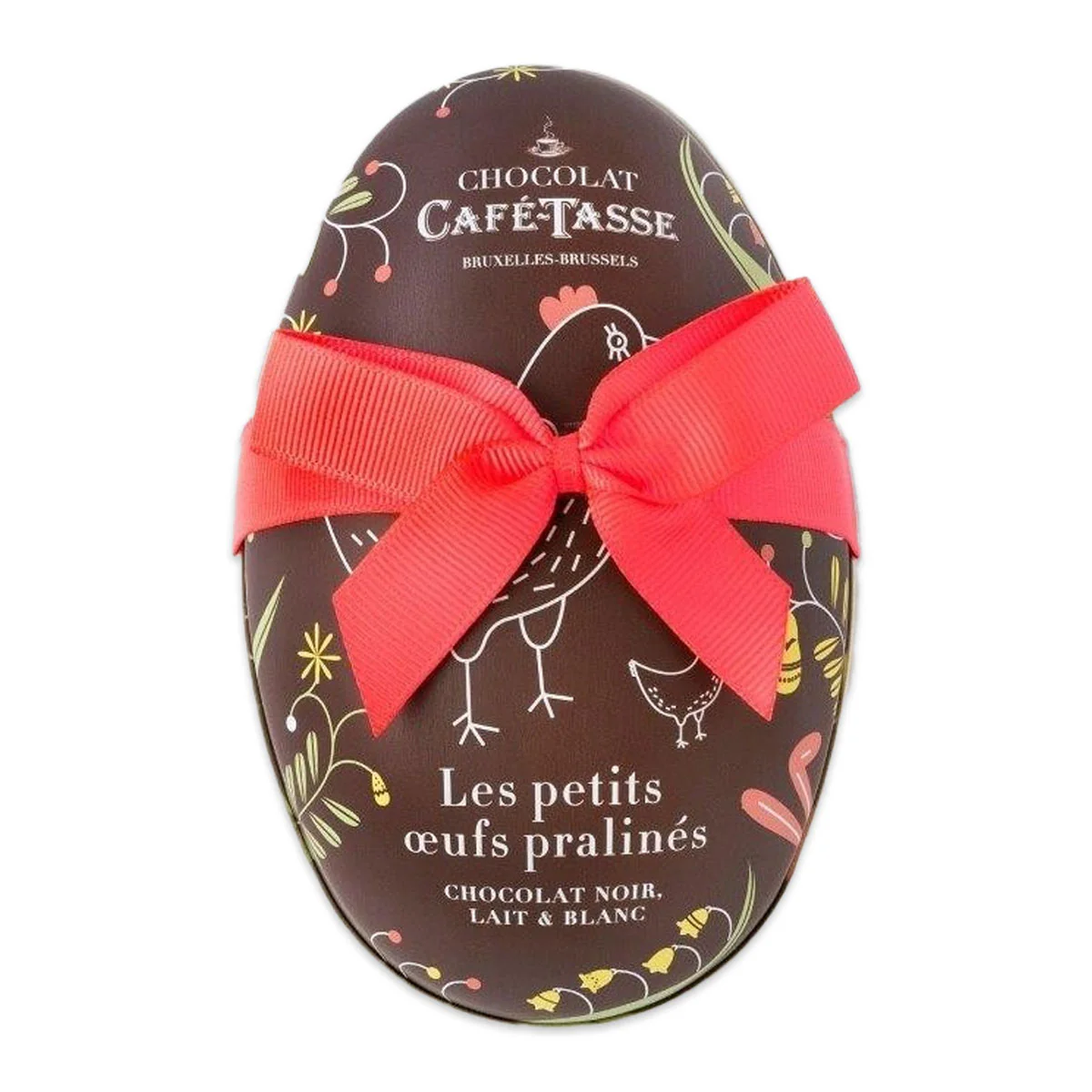 Cafe Tasse Metal Tin Egg filled with Eggs 156g