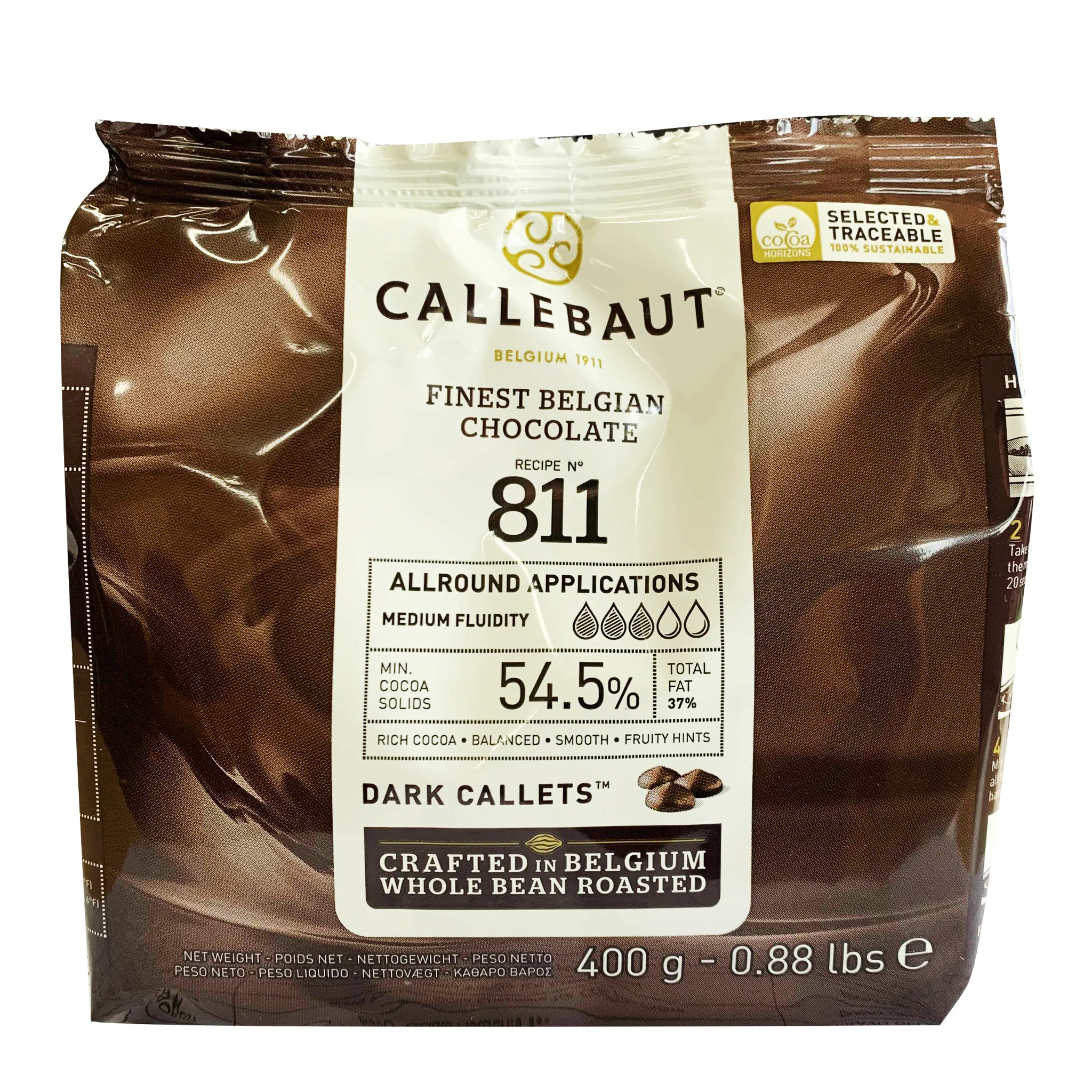 Callebaut Dark Chocolate Callets 54.5% 400g