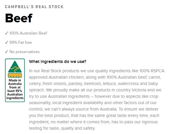 Campbells Real Stock Beef 1L - Image 3