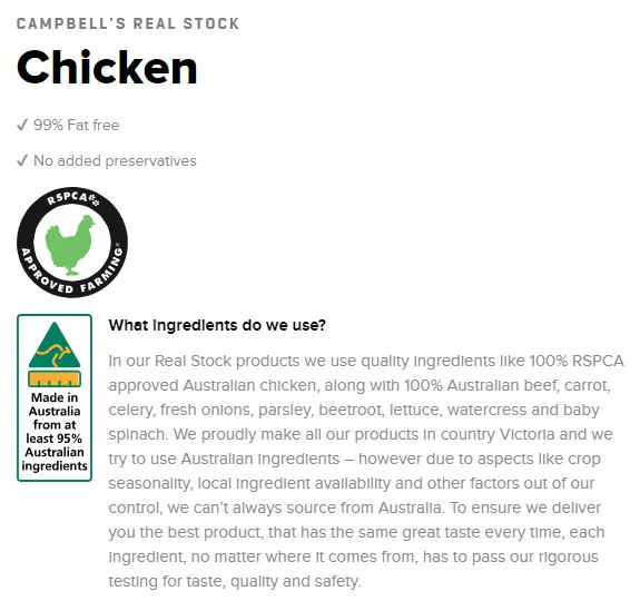 Campbells Real Stock Chicken 1L - Image 4
