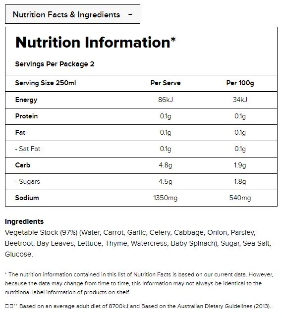 Campbells Real Stock Vegetable 1L - Image 2