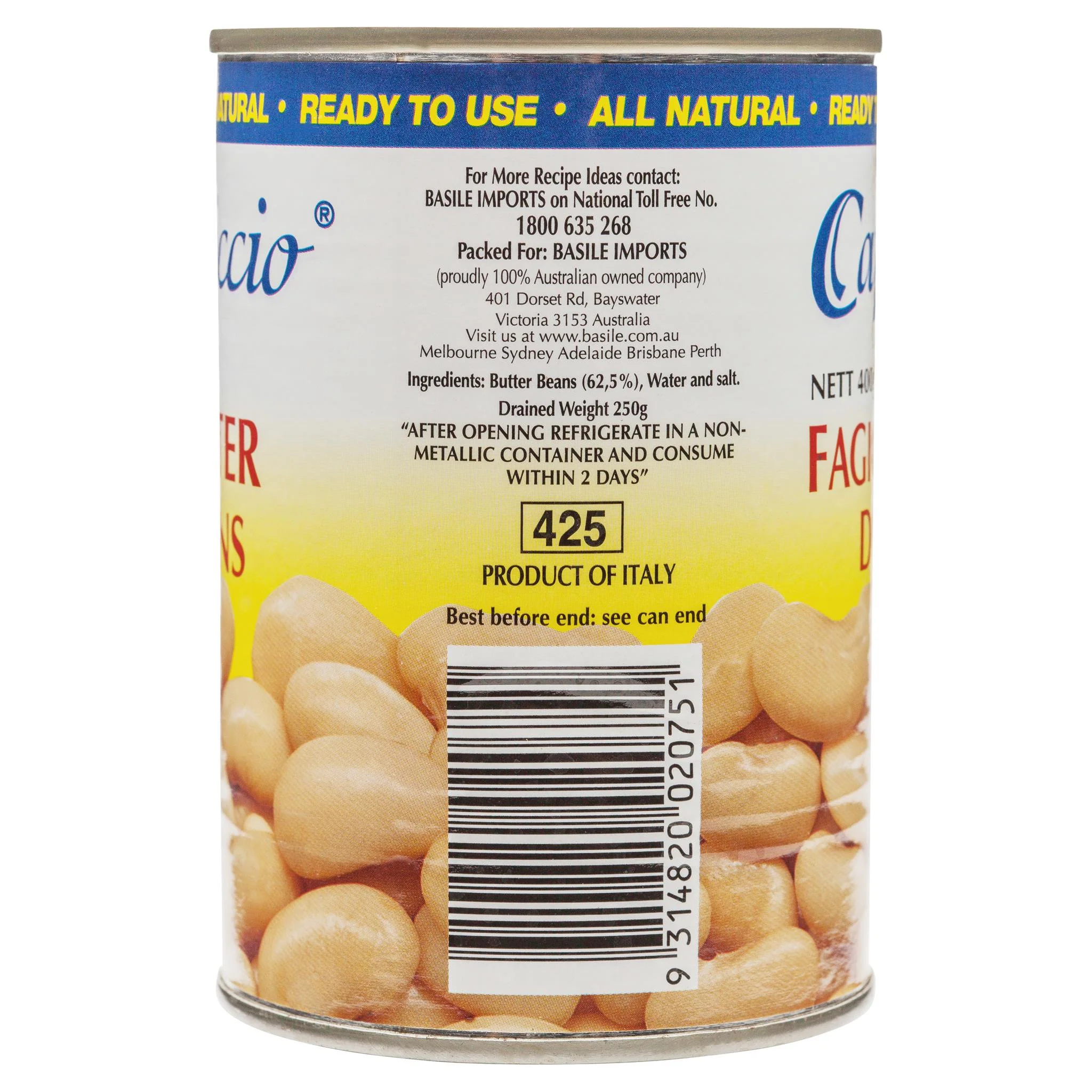 Capriccio Butter Beans 400g - Image 3
