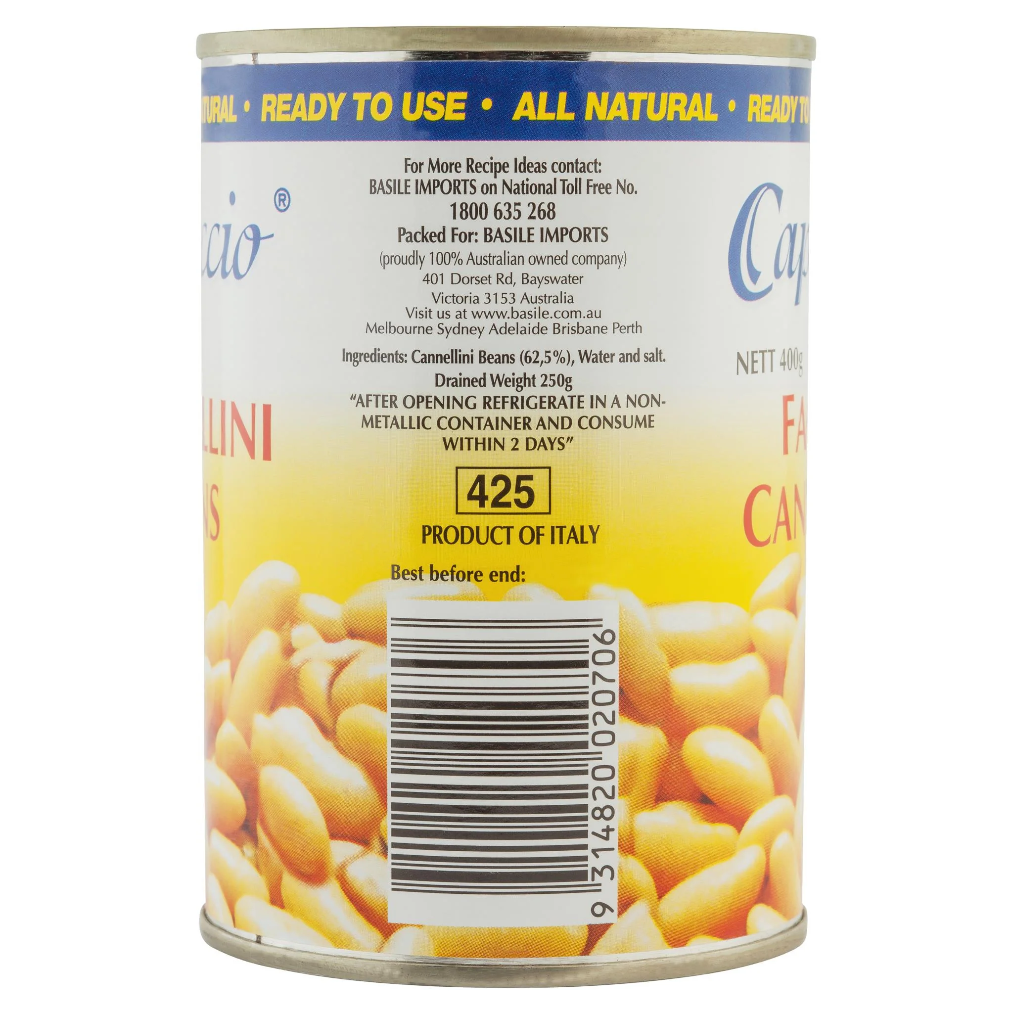 Capriccio Cannellini Beans 400g - Image 3