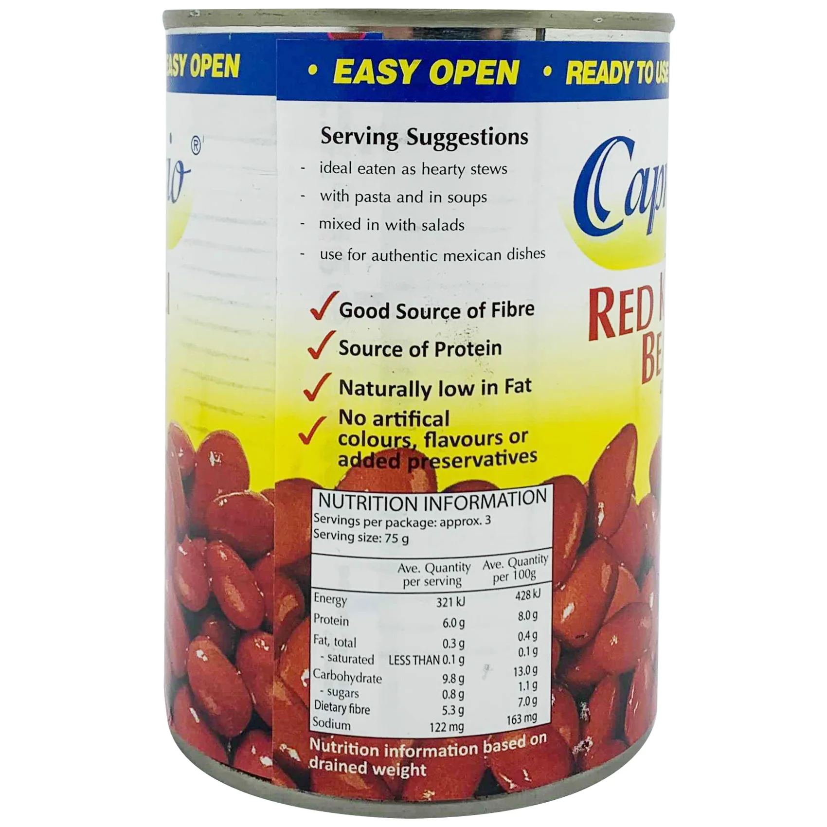 Capriccio Red Kidney Beans 400g - Image 2