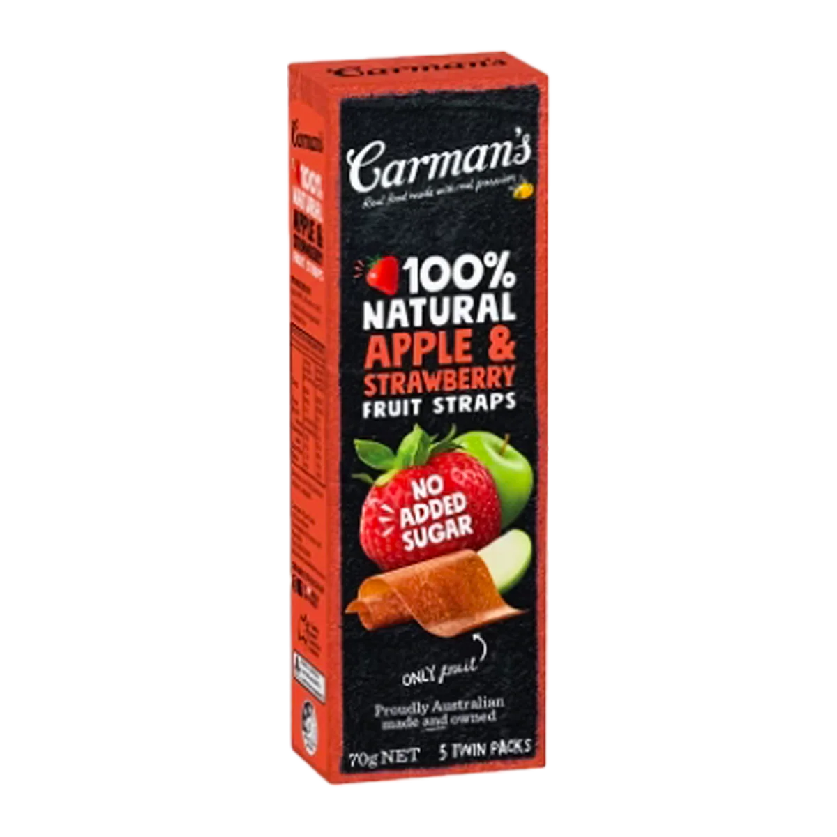Carman's Apple Strawberry Fruit Strap 70g