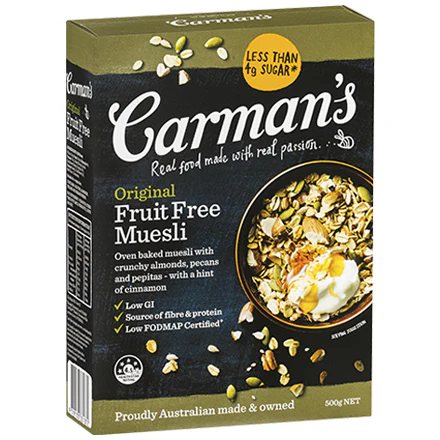Carman's Original Fruit Free Muesli 500g