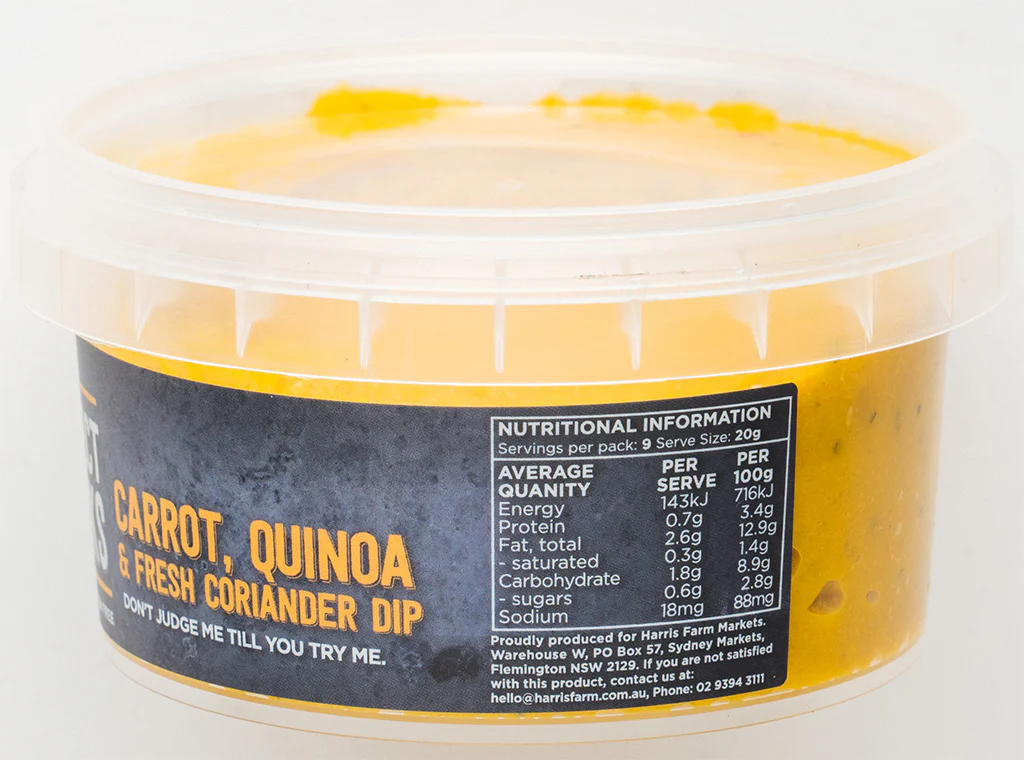 Imperfect Pick Carrot, Quinoa and Coriander Dip 180g - Image 2