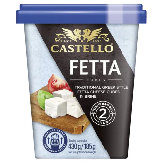 Castello Fetta Cheese Cubes in Brine 430g