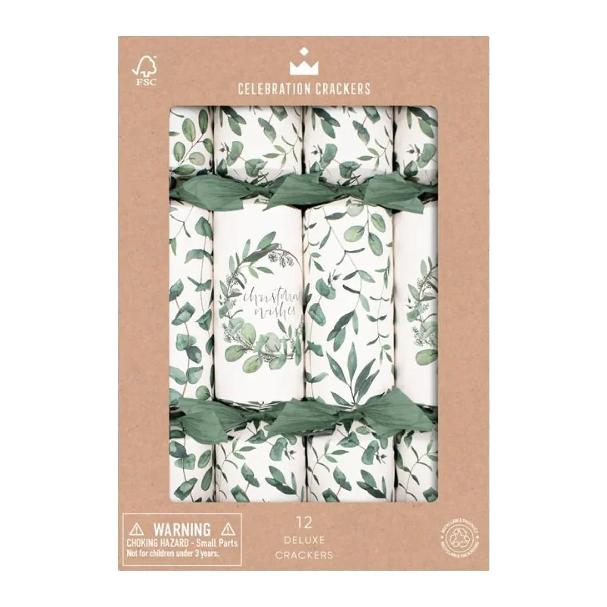 Celebration Crackers Eucalyptus Wreath x12