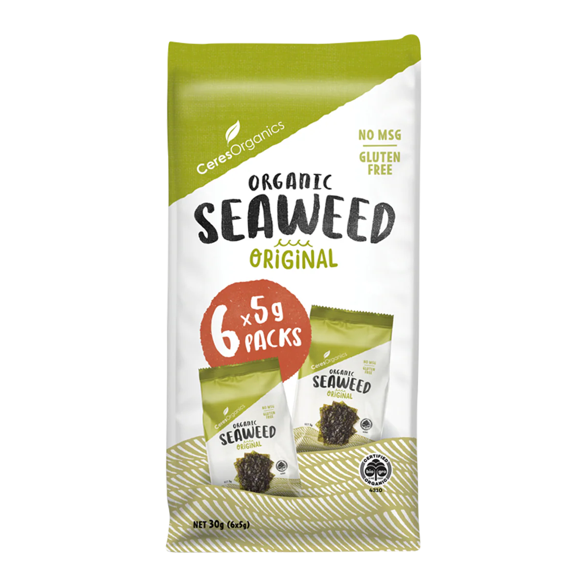 Ceres Organic Seaweed Original 6x5g