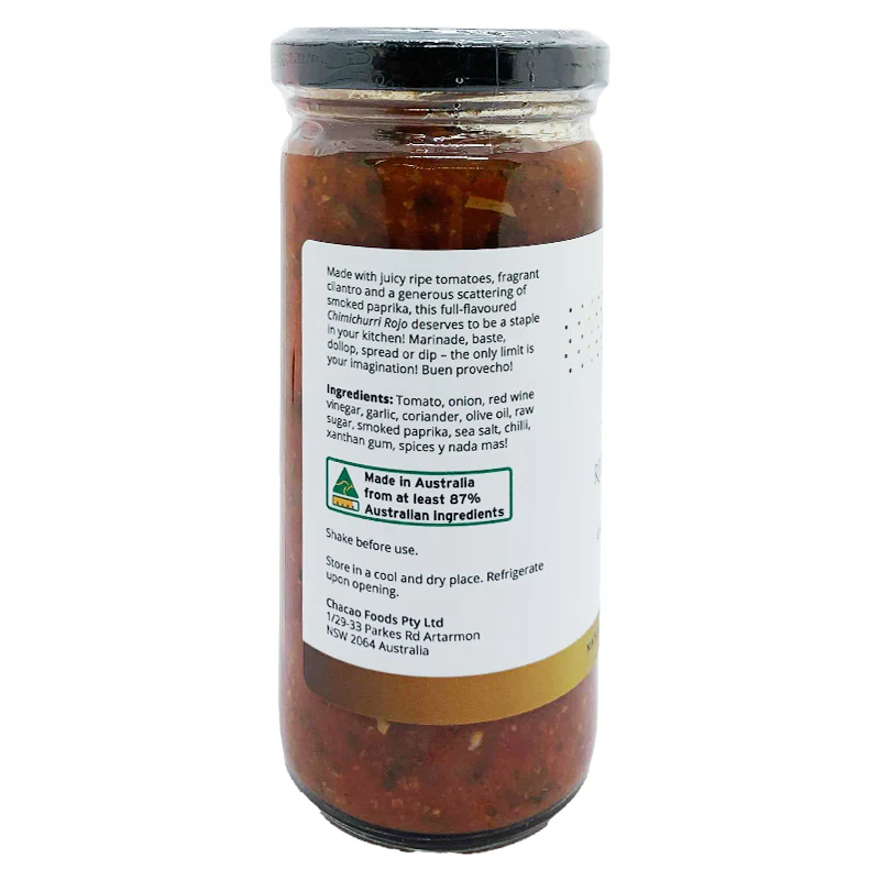 Chacao Red Chimichurri Sauce 230g - Image 3