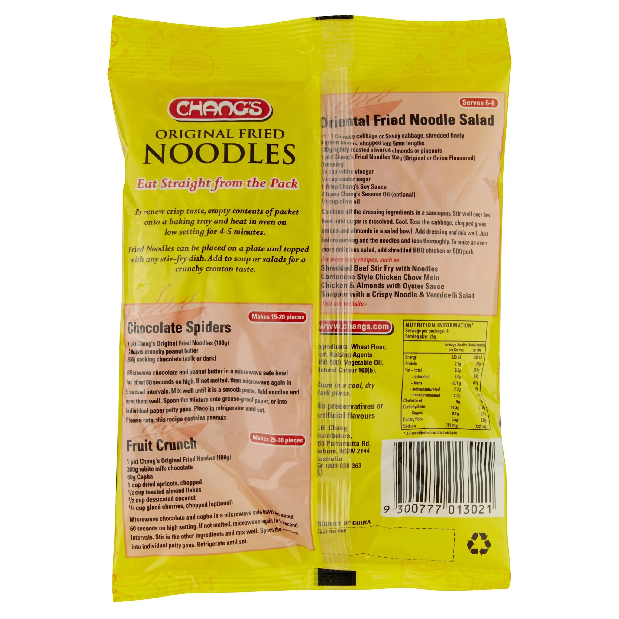 Changs Fried Plain Noodles 100g - Image 2