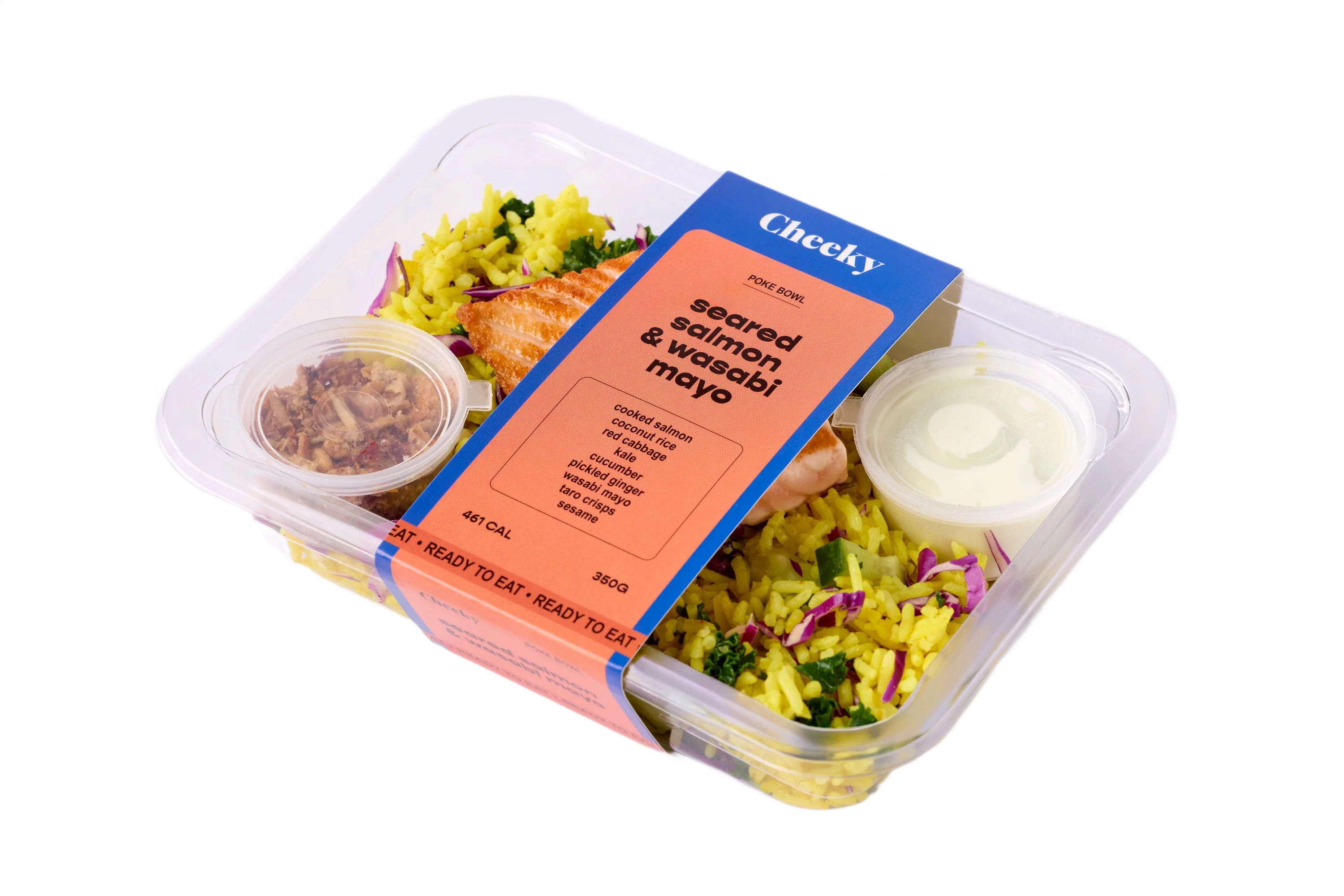 Cheeky Poke Seared Salmon & Wasabi Mayo Poke Bowl 350g - Image 2