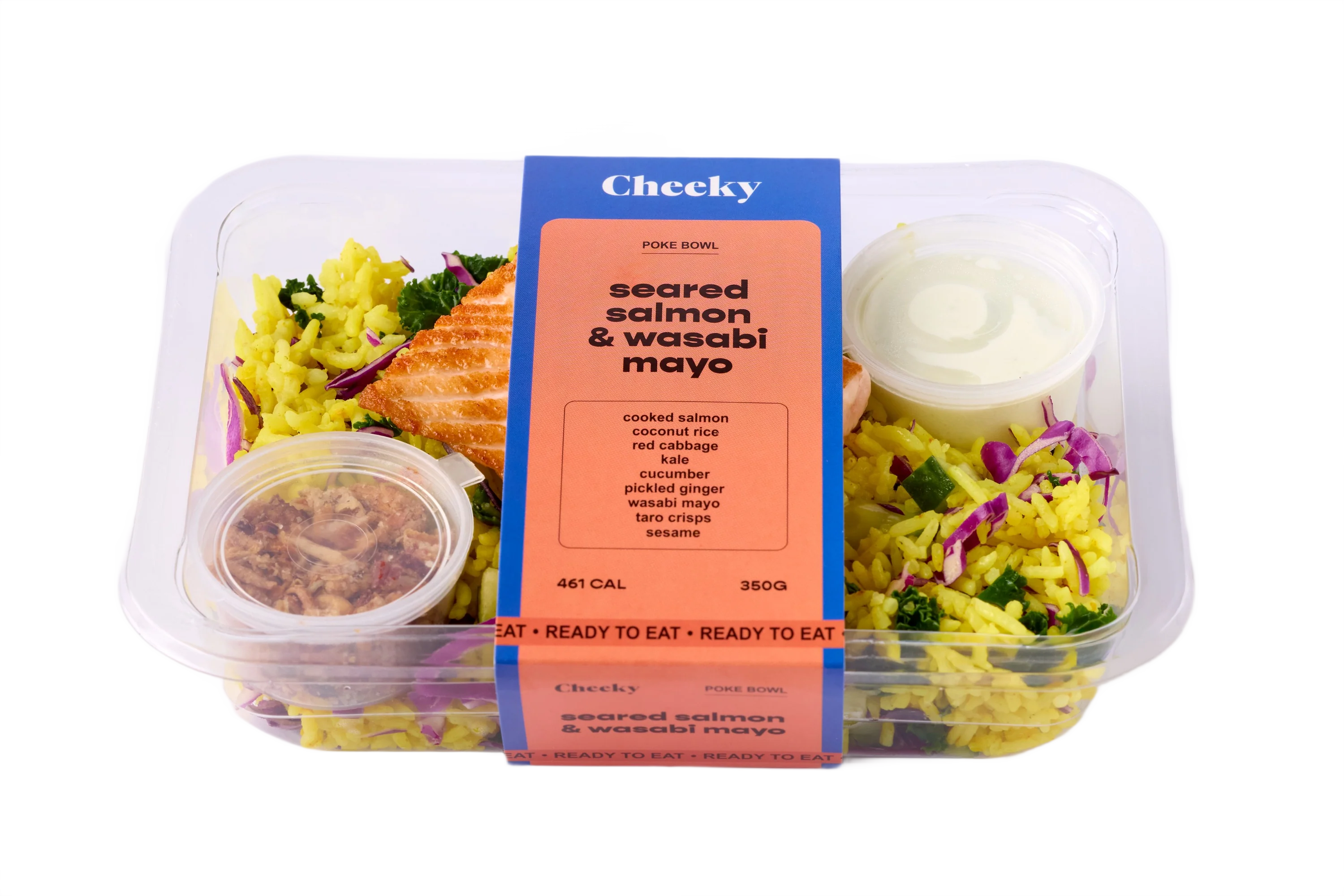 Cheeky Poke Seared Salmon & Wasabi Mayo Poke Bowl 350g - Image 4
