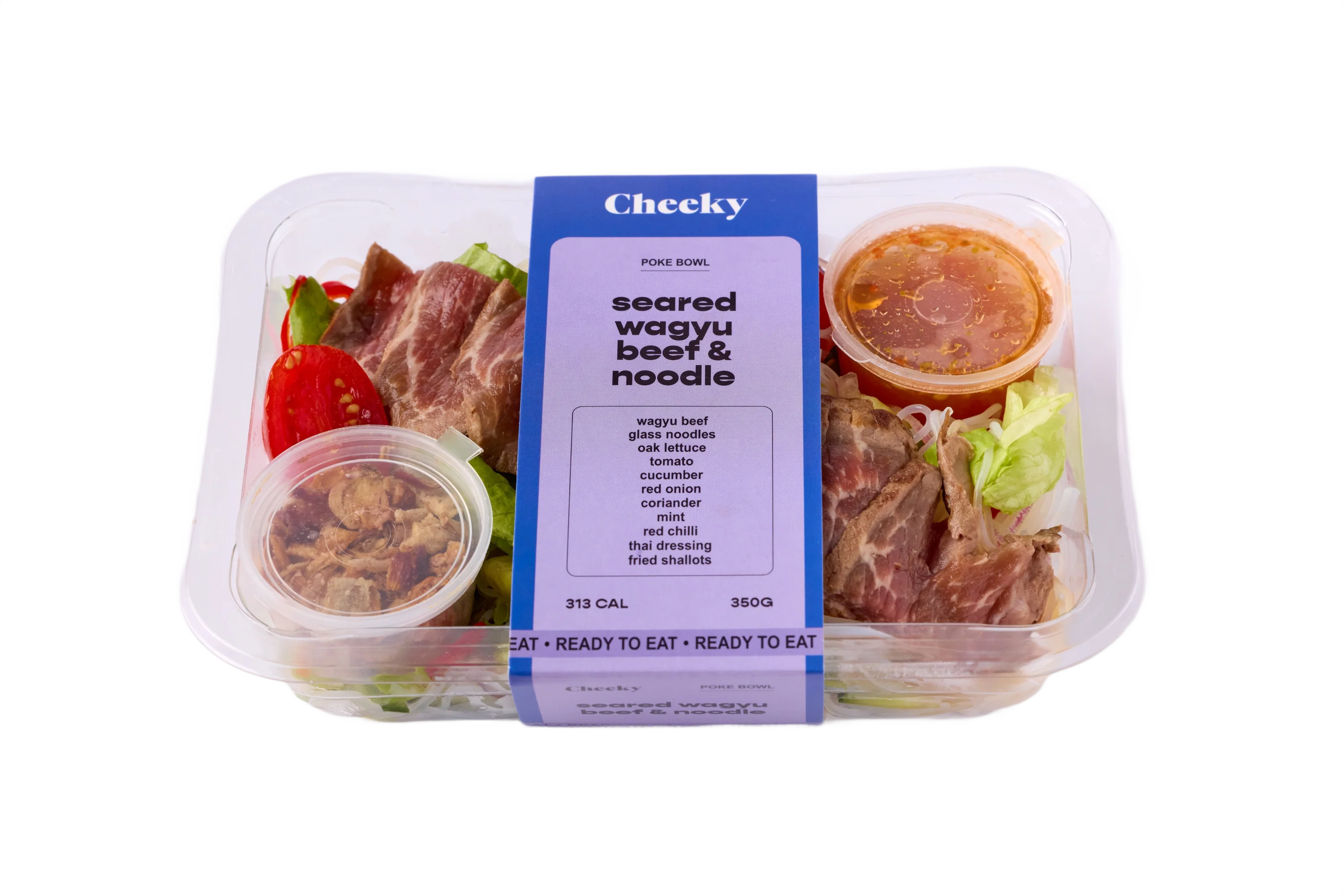 Cheeky Poke Seared Wagyu Beef & Noodle Poke Bowl 350g - Image 4