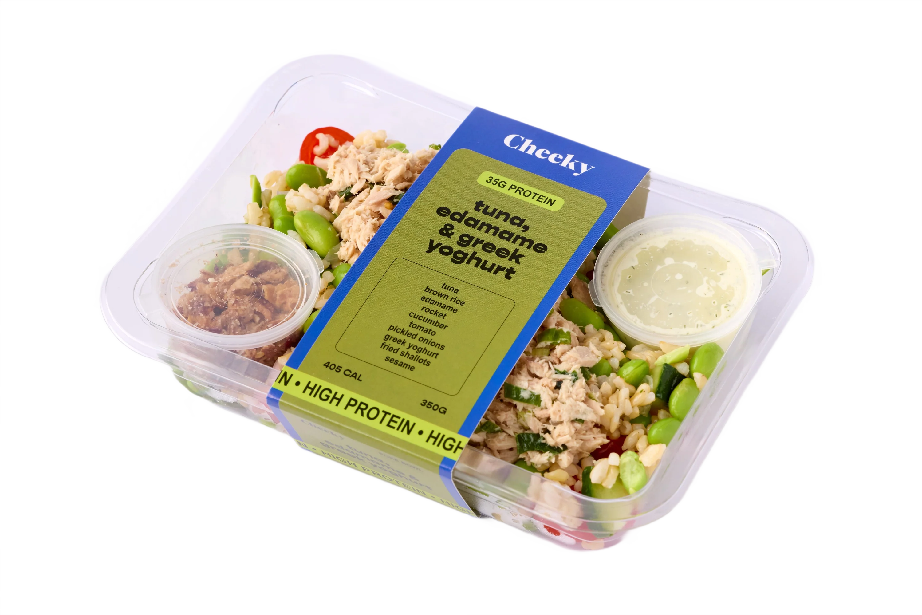 Cheeky Poke Tuna Edamame & Greek Yoghurt High Protein Poke Bowl 350g - Image 2