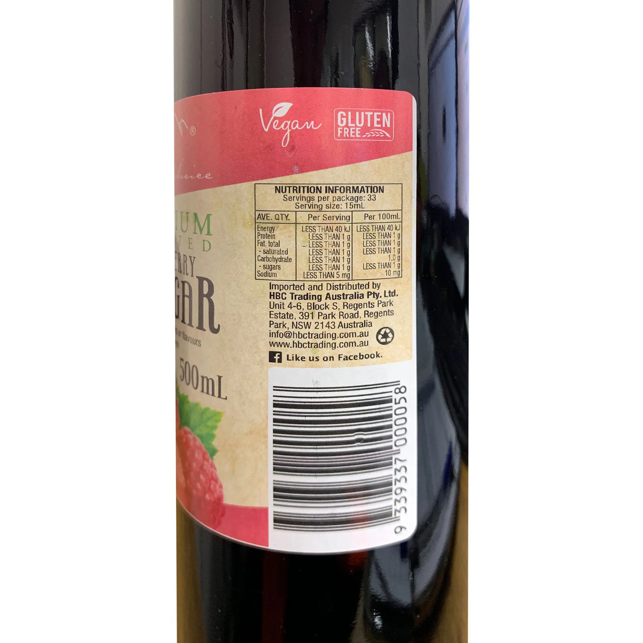 Chef's Choice Raspberry Vinegar 500ml - Image 2