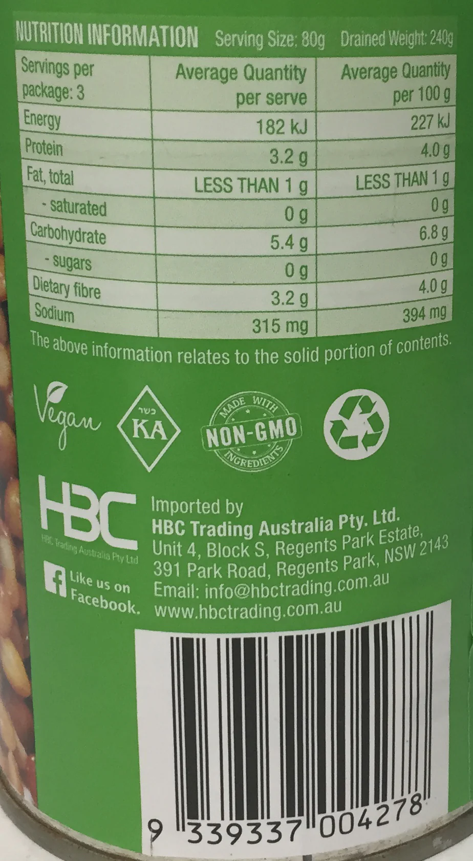 Chef's Choice Organic Brown Lentils In Water 400g - Image 2