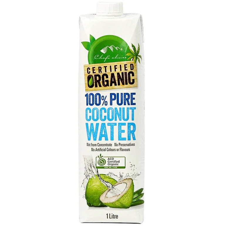 Chef's Choice Organic Coconut Water Case 8 x 1L - Image 2