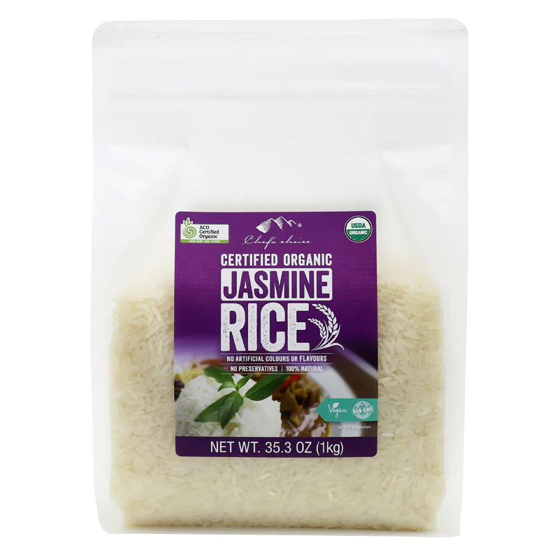 Chef's Choice Organic Jasmine Rice 1kg