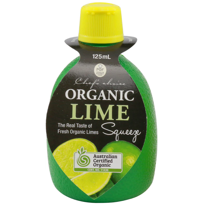 Chef's Choice Organic Lime Juice Squeeze 125ml