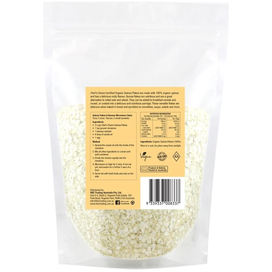 Chef's Choice Organic Quinoa Flakes 300g - Image 2