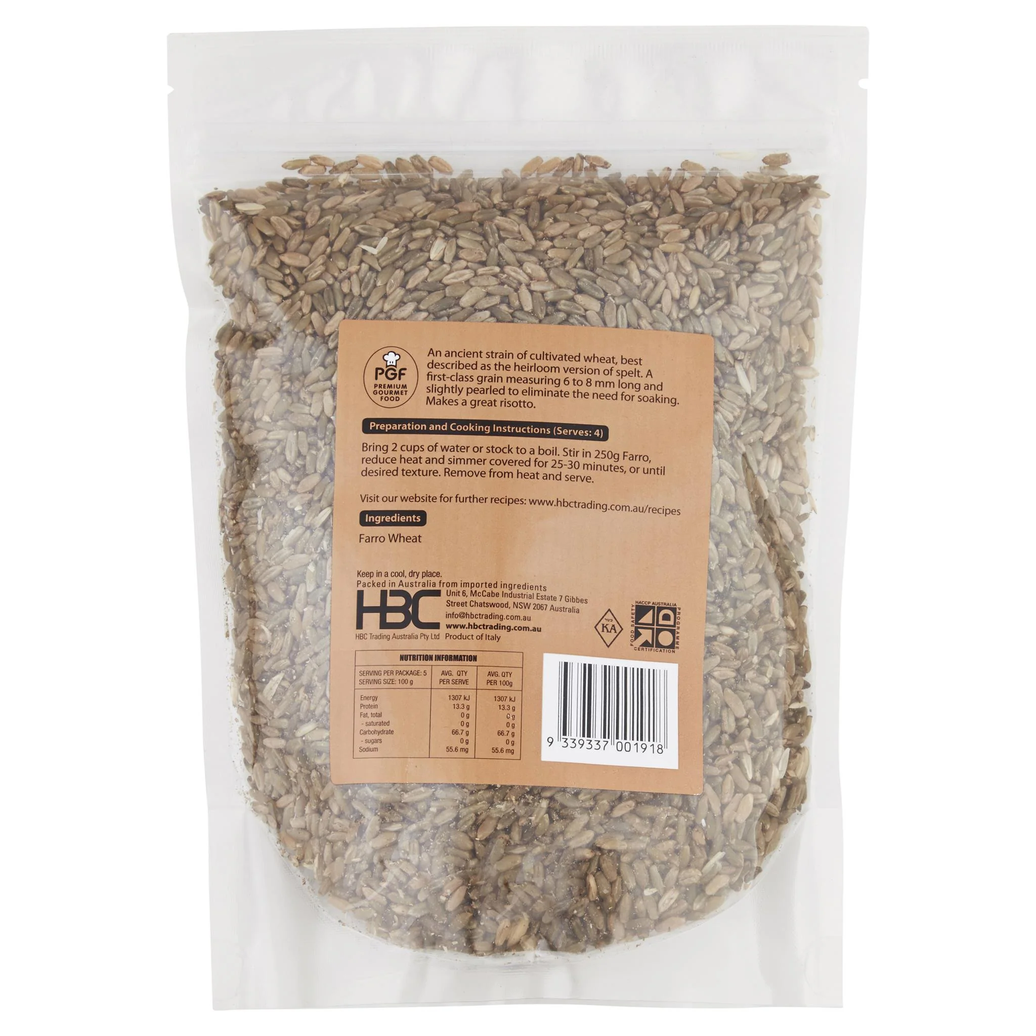 Chef's Choice Roasted Farro 500g - Image 2