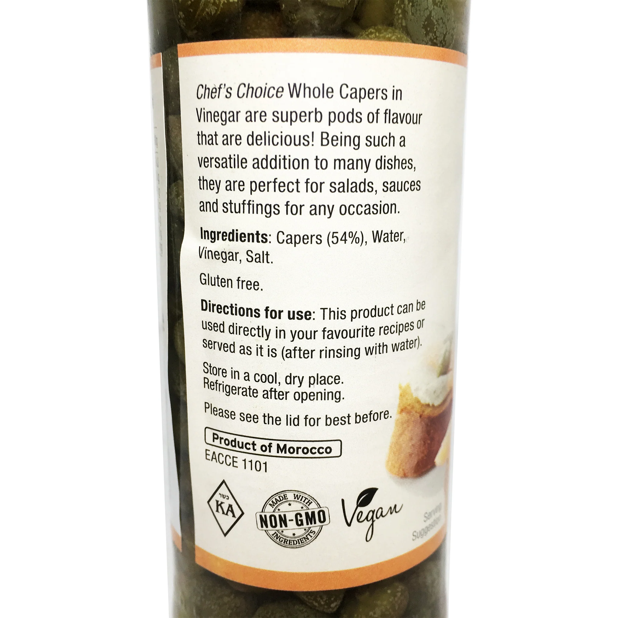 Chef's Choice Whole Capers In Vinegar 110g - Image 3