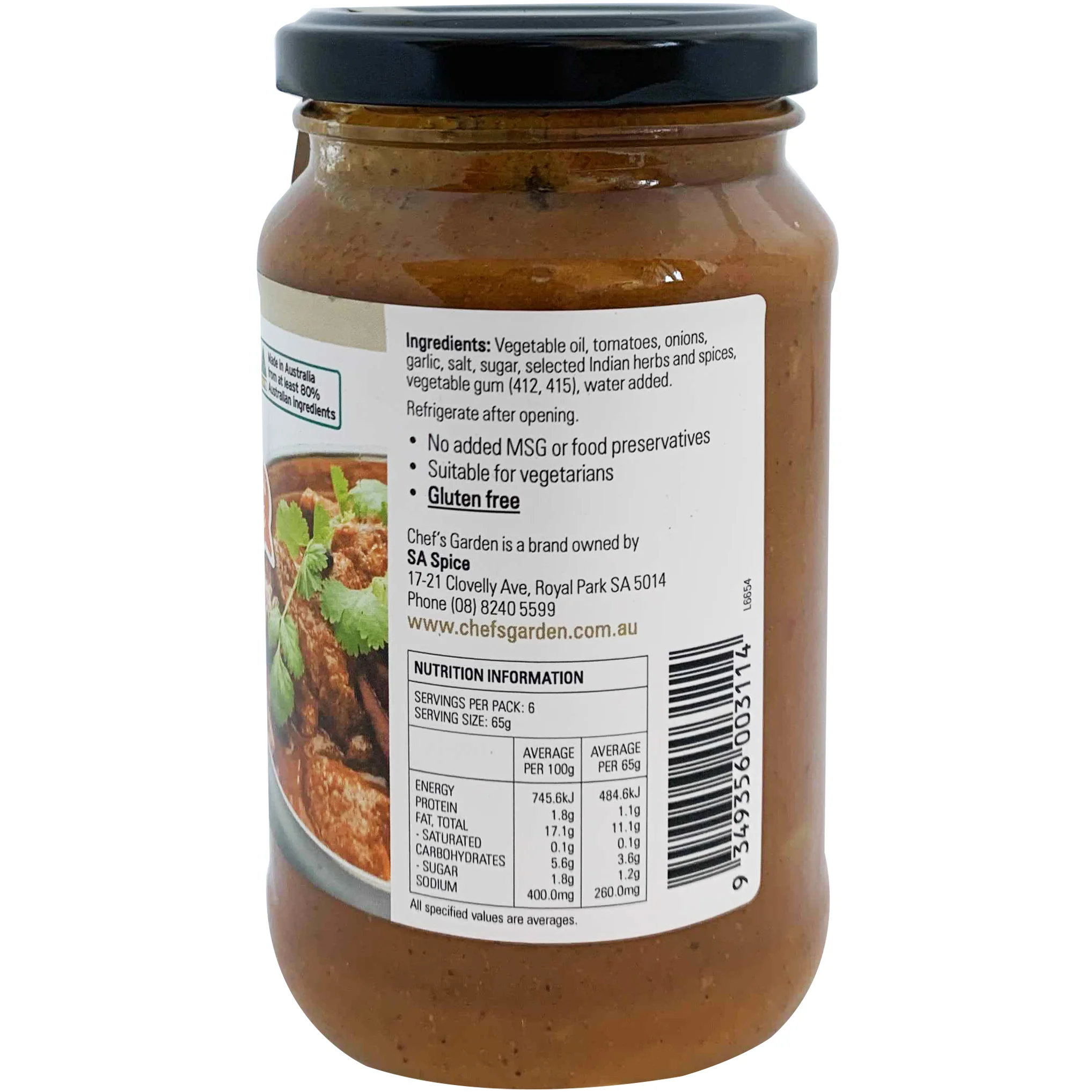 Chef's Garden Tikka Masala Curry Sauce 375g - Image 2