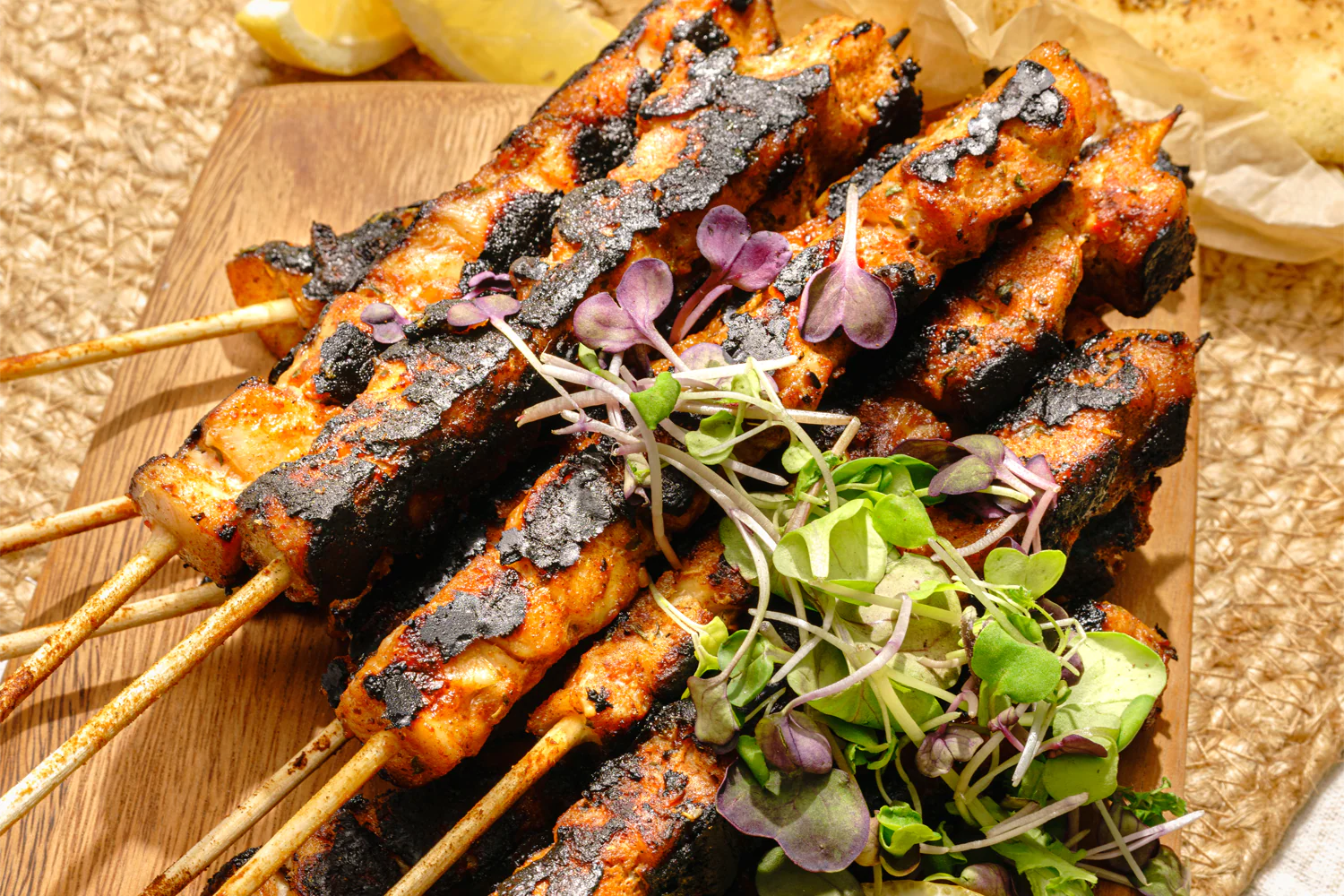 Chicken Kebabs - with Tzatziki and Zaatar Flat Breads - Image 2