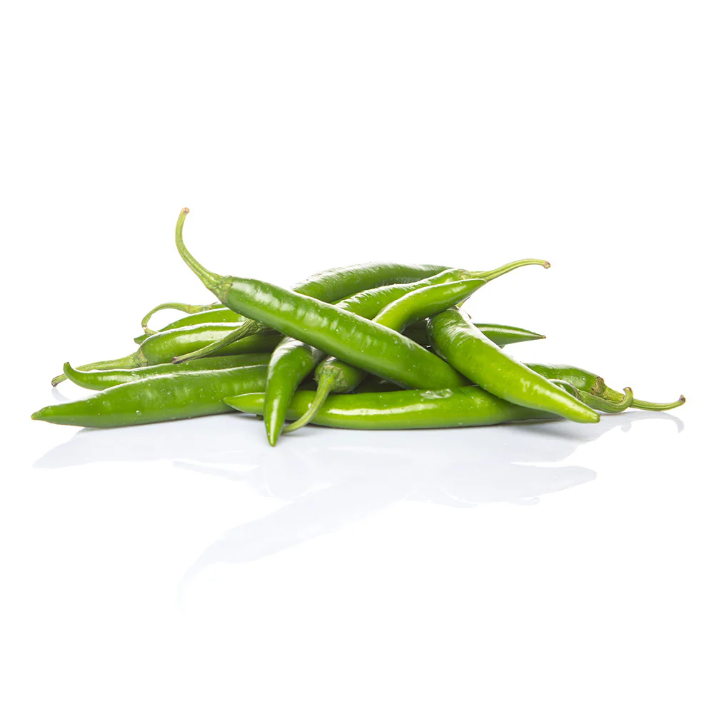 Chilli Long Hot Green min 200g - Image 2