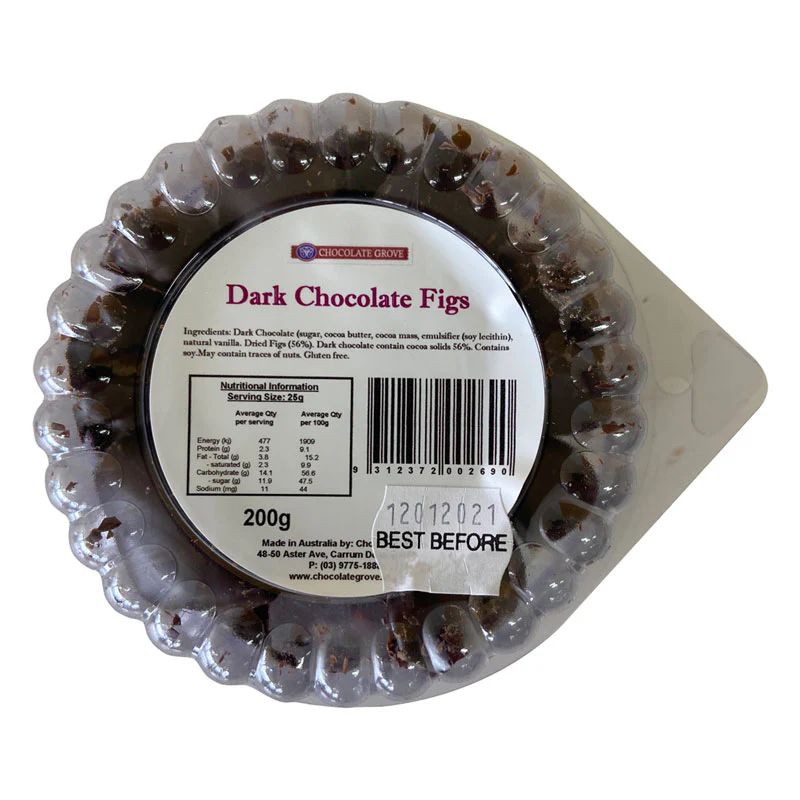 Chocolate Grove Dark Chocolate Figs 200g - Image 2