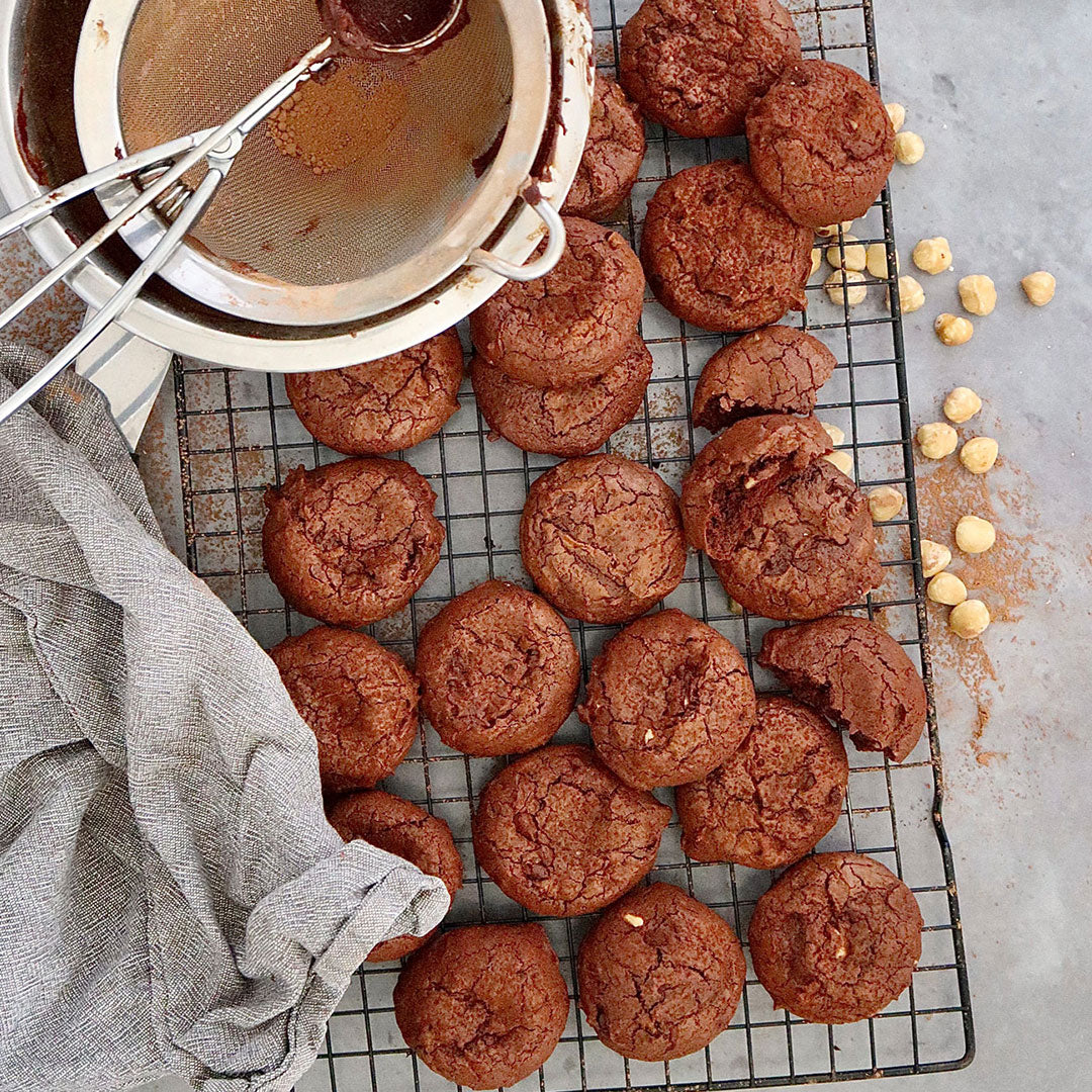 Chocolate and Hazelnut Brownie Cookies