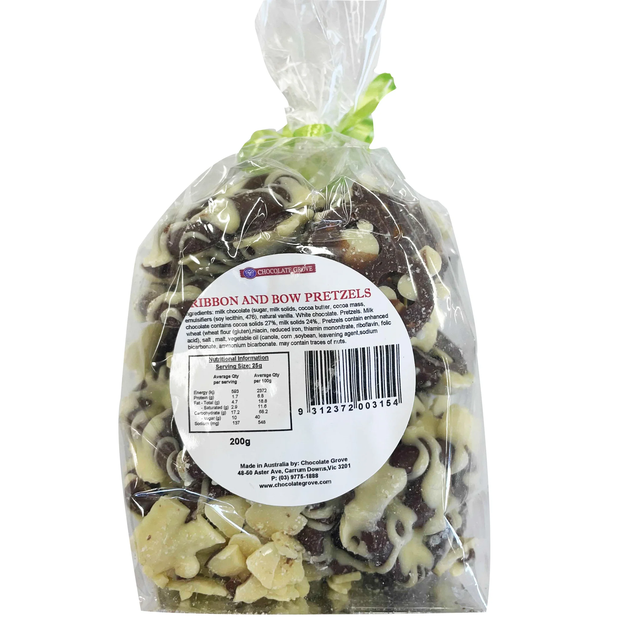 Chocolate Grove Ribbons and Bows Pretzels 200g - Image 2