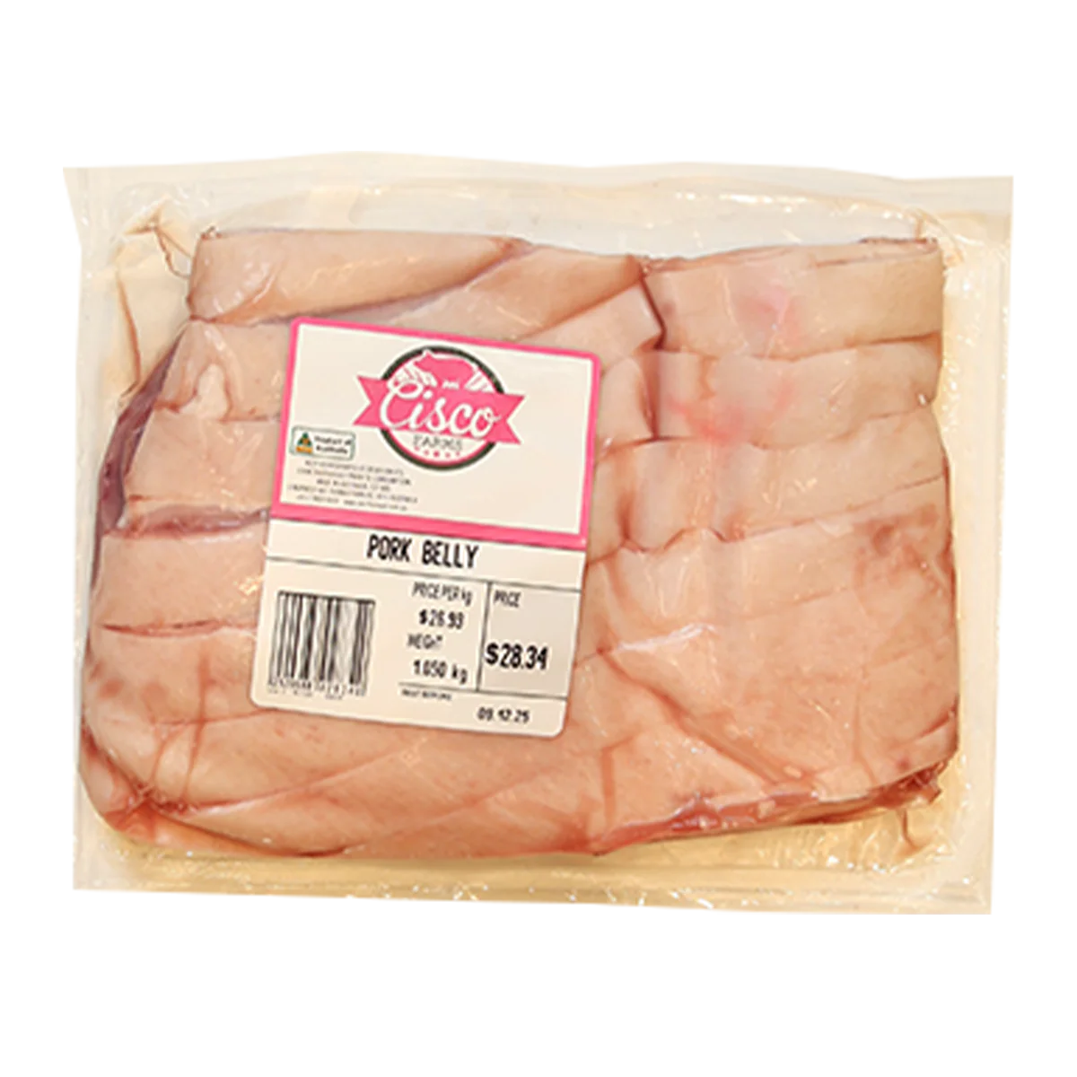 Cisco Pork Belly 800g-1.2kg