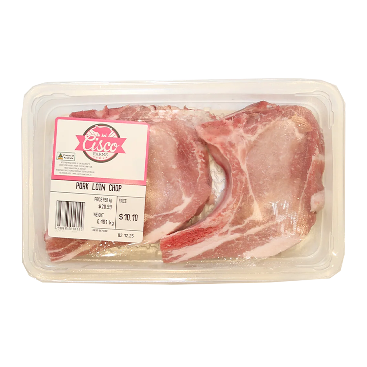 Cisco Pork Loin Chops 300-600g