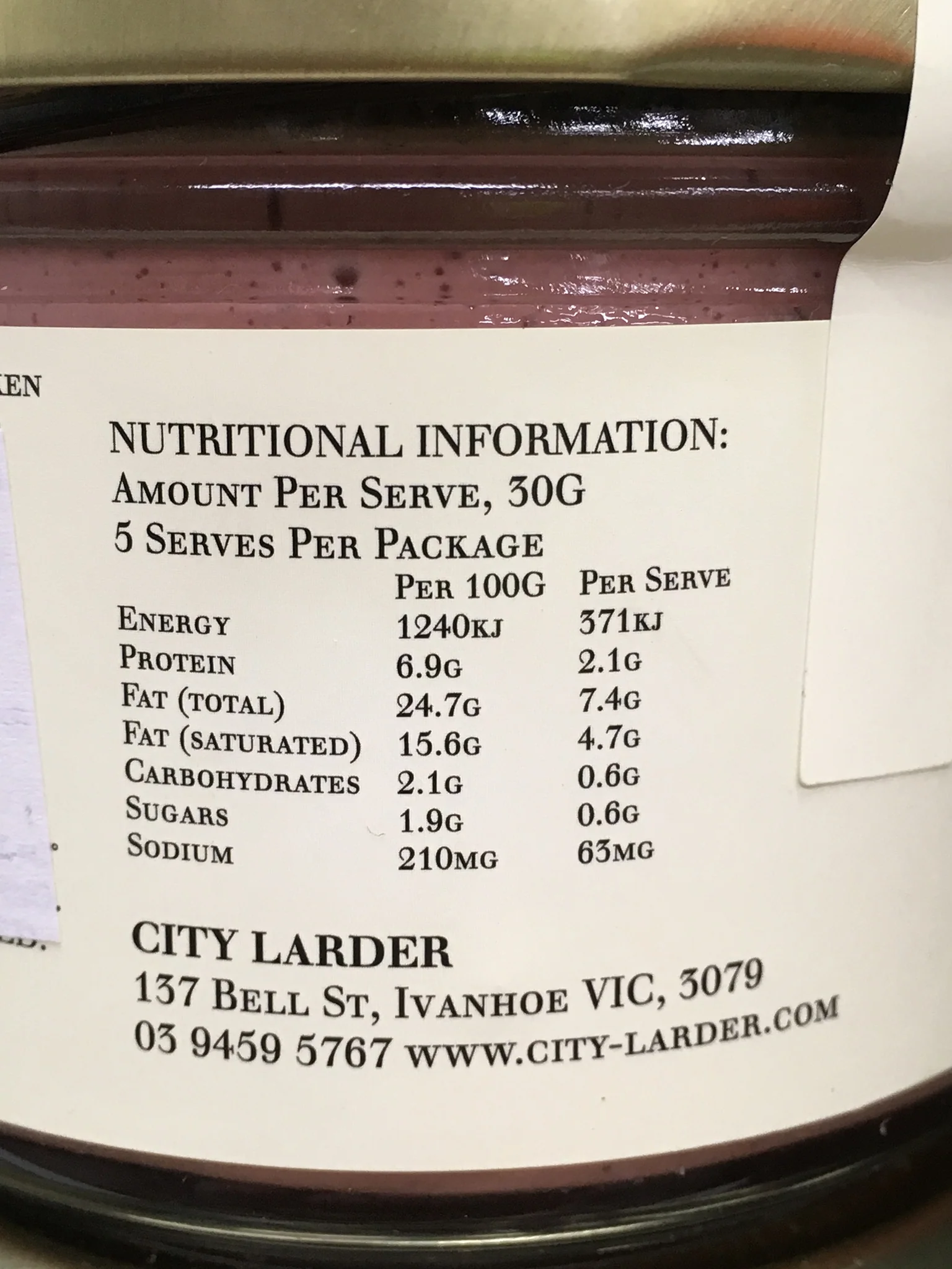 City Larder Chicken Liver Pate 150g - Image 3